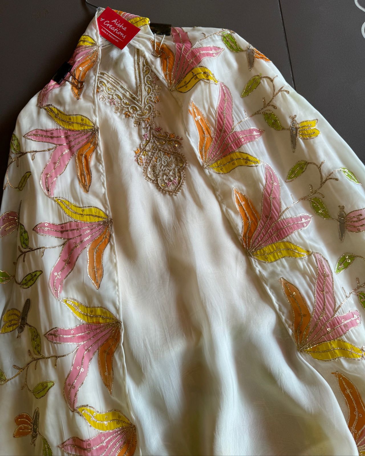 Soft organza shirt very lightweight shirt with very beautiful and gorgeous V neckline made