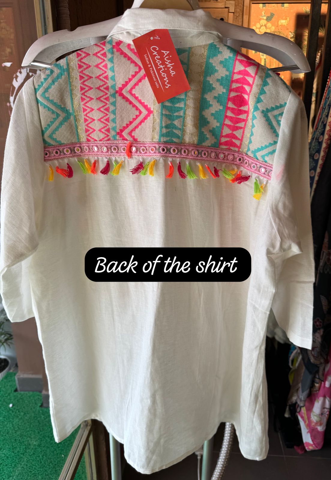 Pure cotton linen COORD set with Beautiful designer Lace Front with hand embroidery