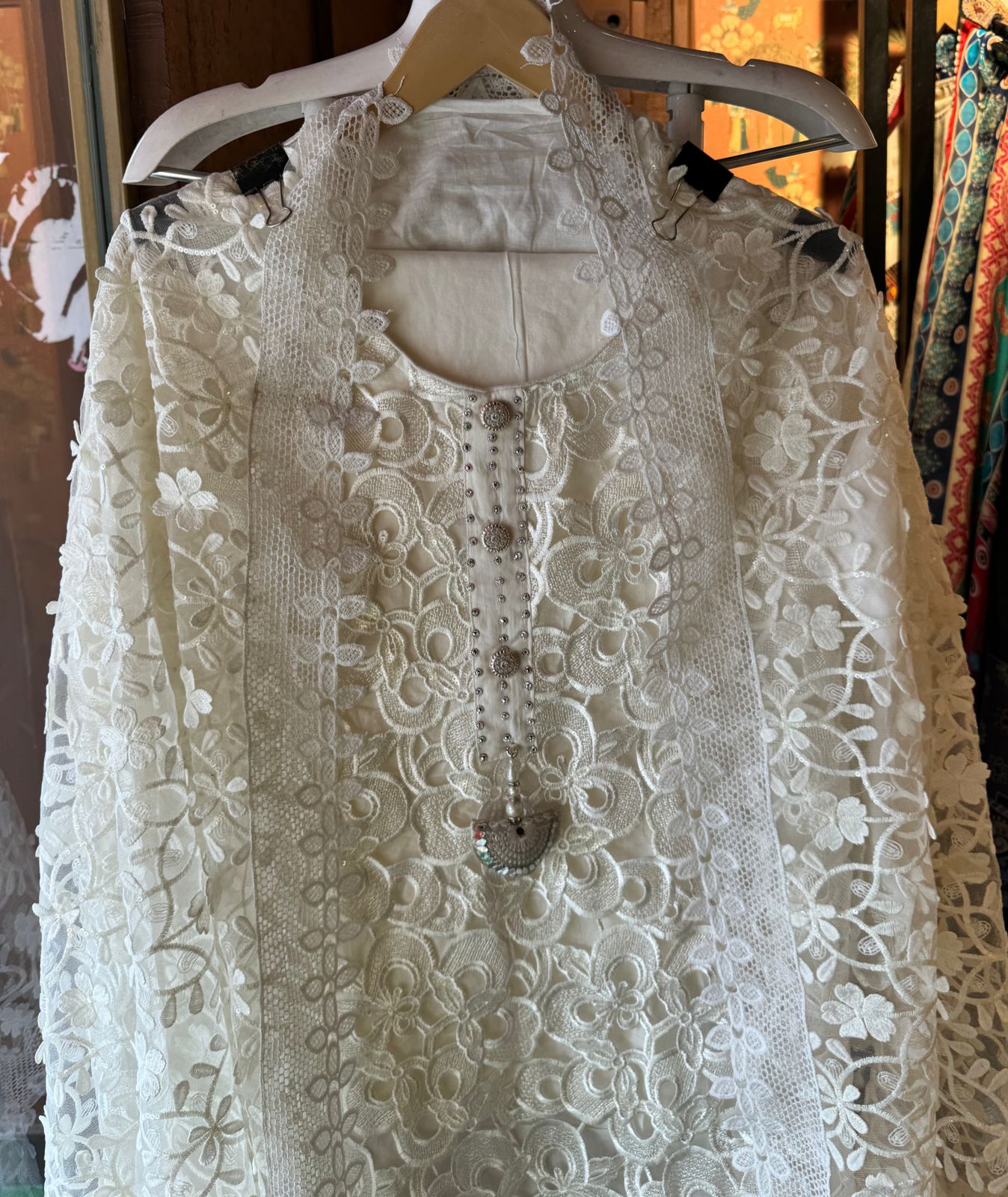 Crochet semi stitched shirt with front Designer crochet pattern with sequence highlighting