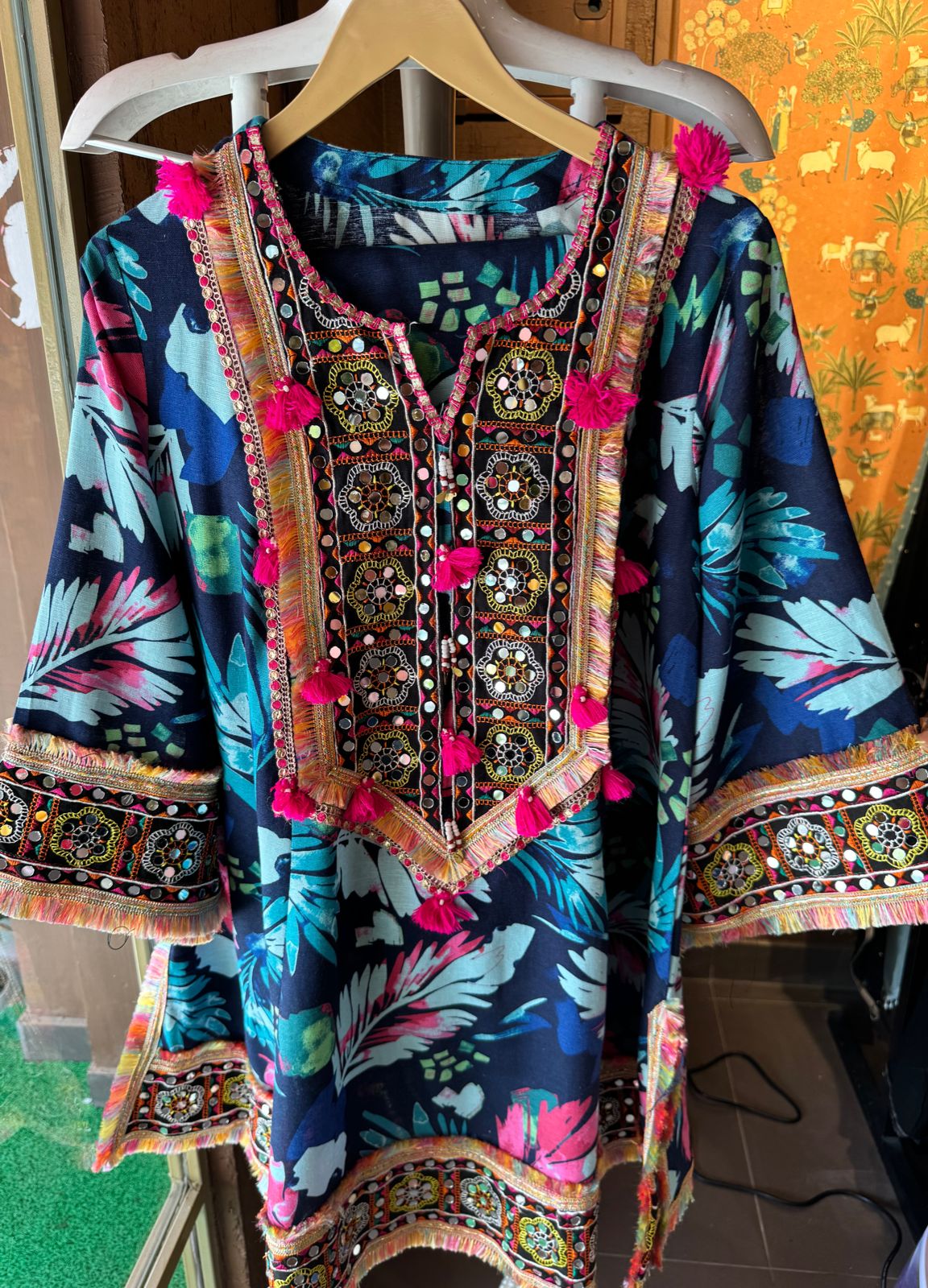 Pure digital printed  Linen COORD with High quality printing done