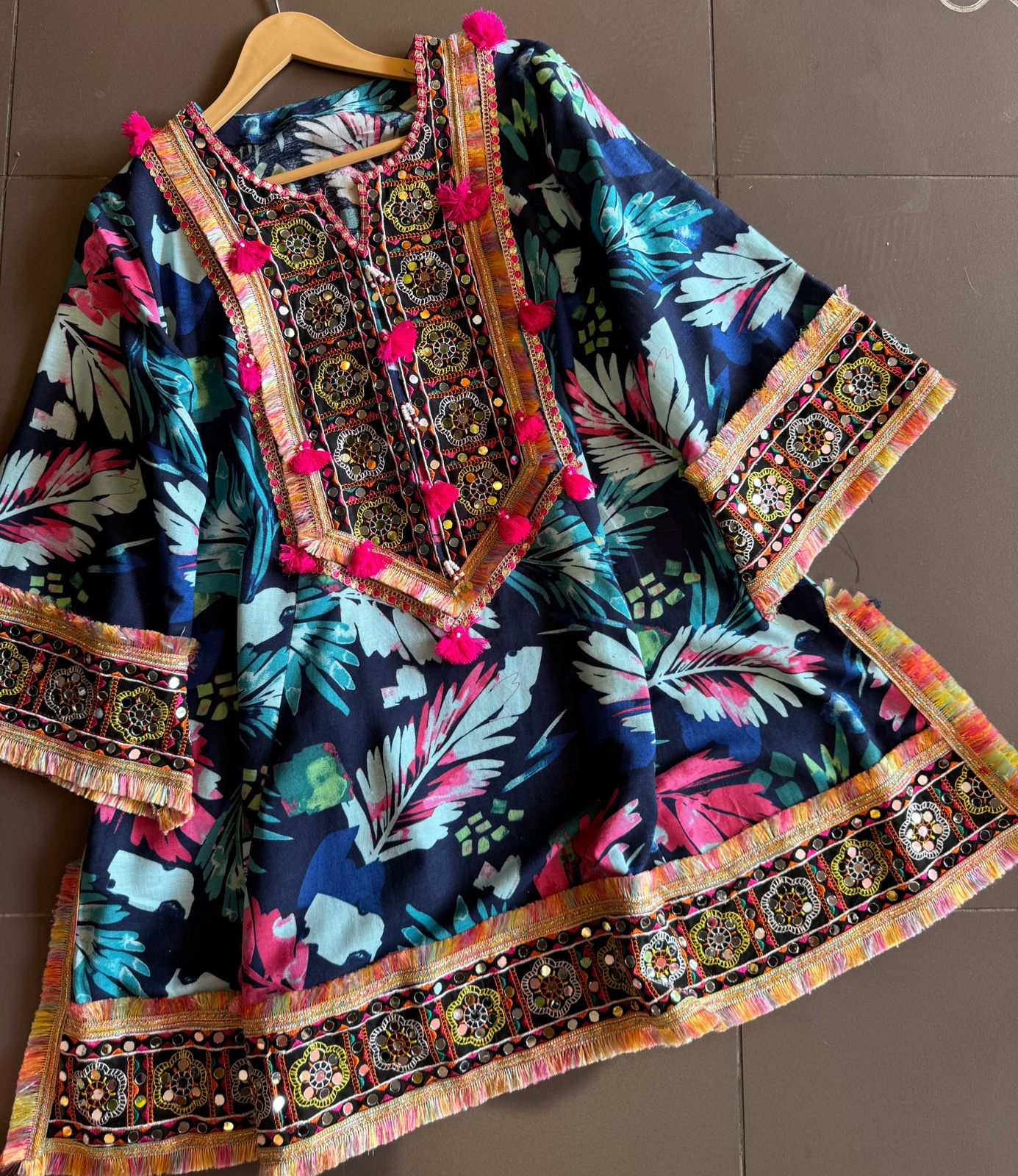 Pure digital printed  Linen COORD with High quality printing done