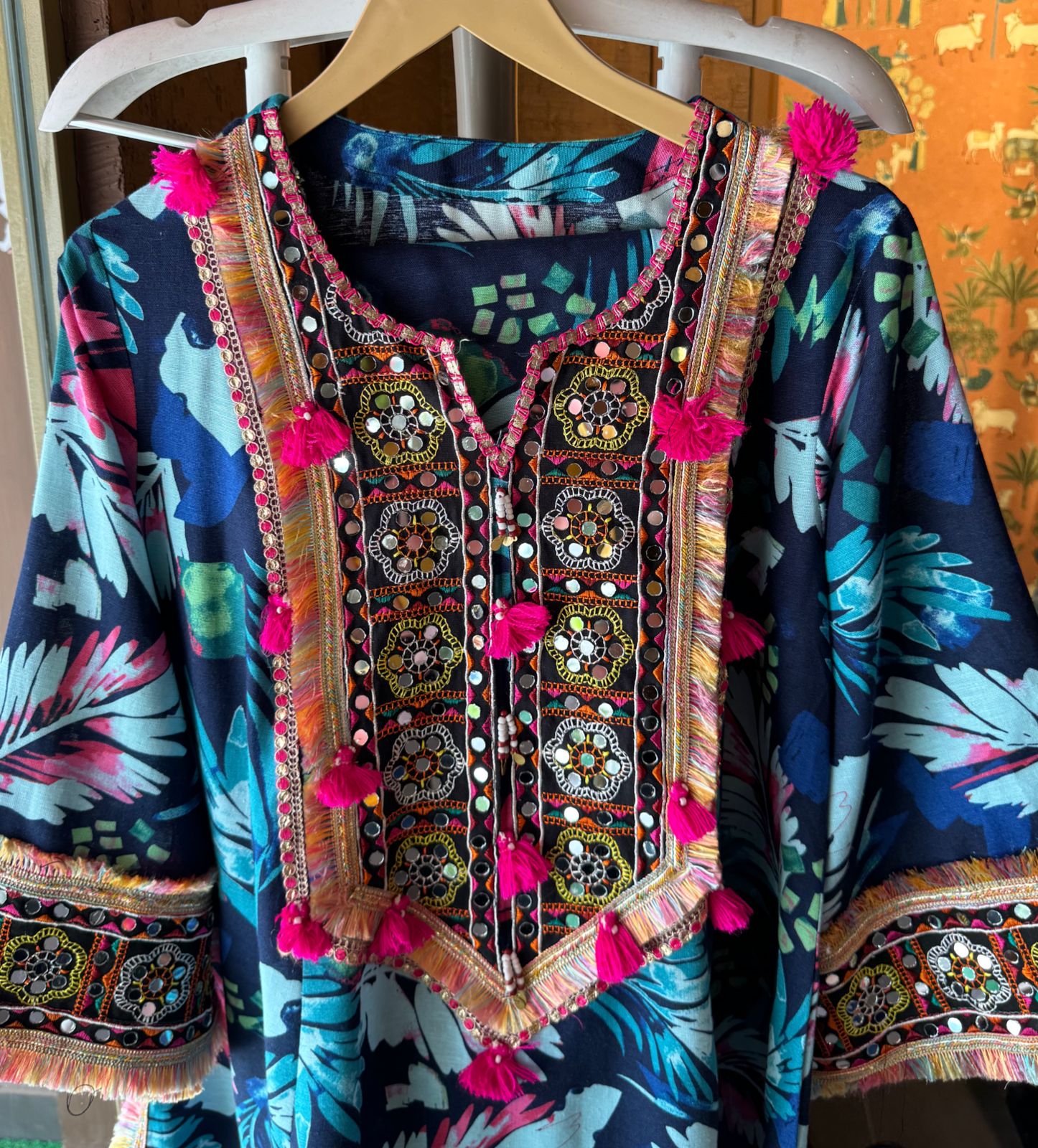 Pure digital printed  Linen COORD with High quality printing done