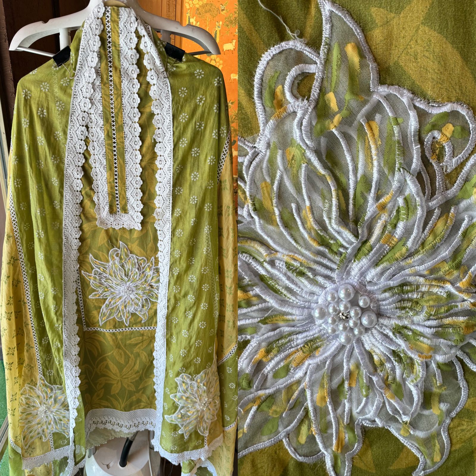 Pure organic cotton floral digital printed Shirt