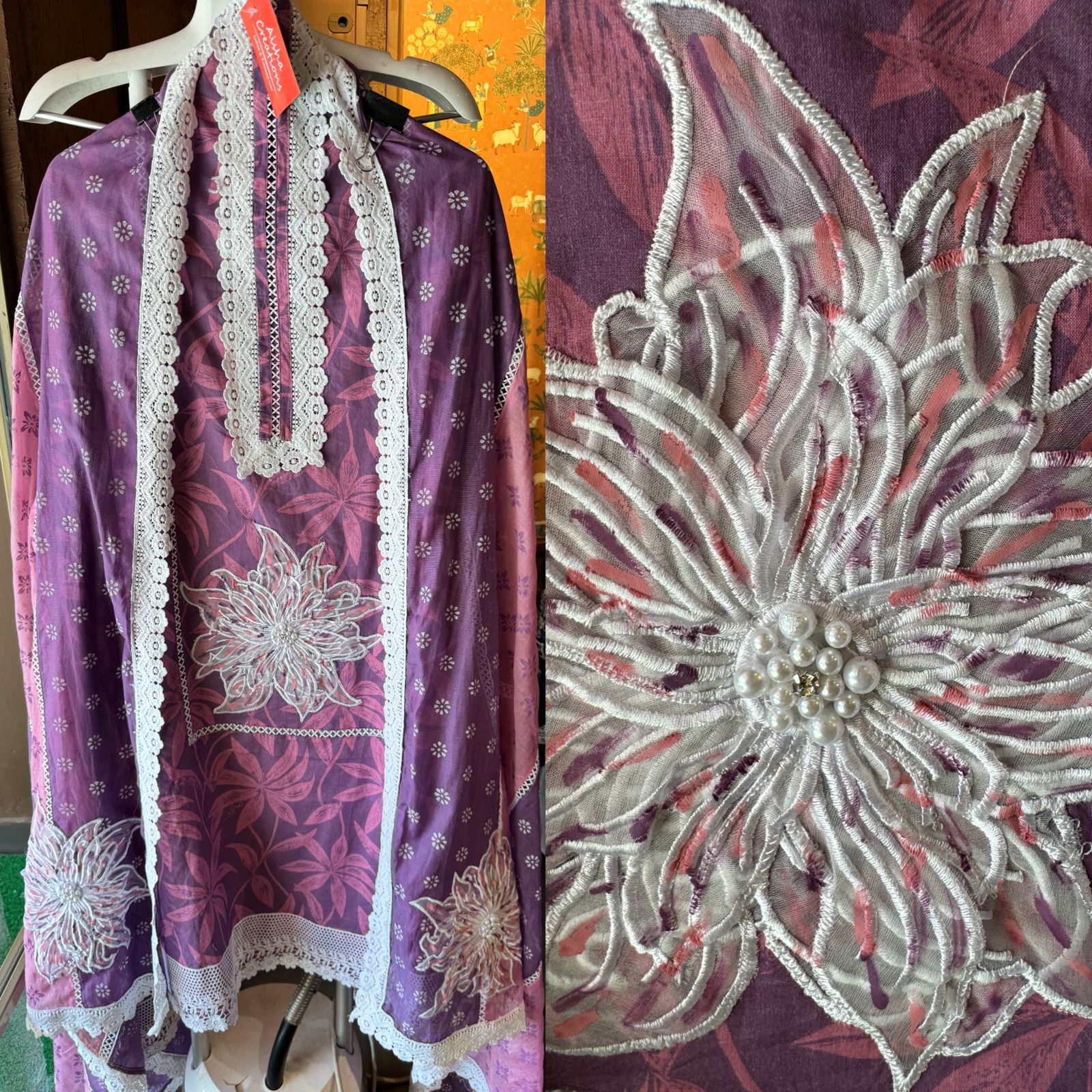 Pure organic cotton floral digital printed Shirt