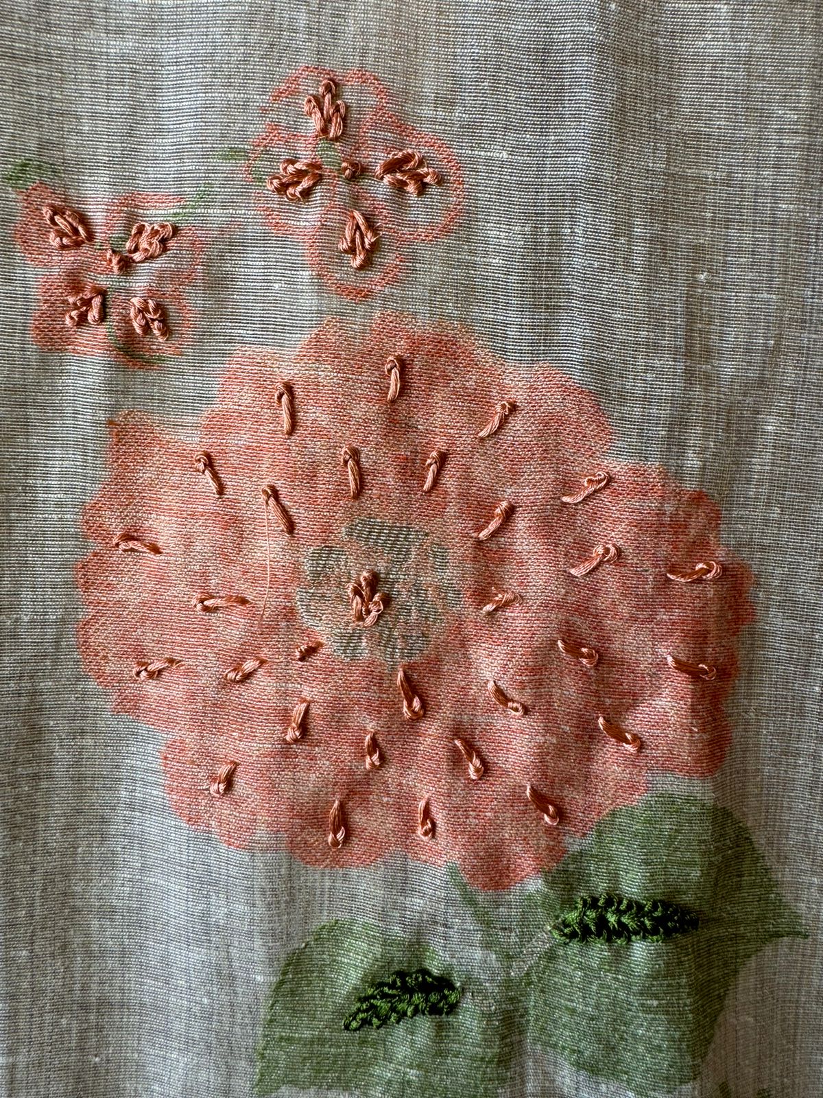 Pure Mul Mul and soft jamdaani cotton shirt