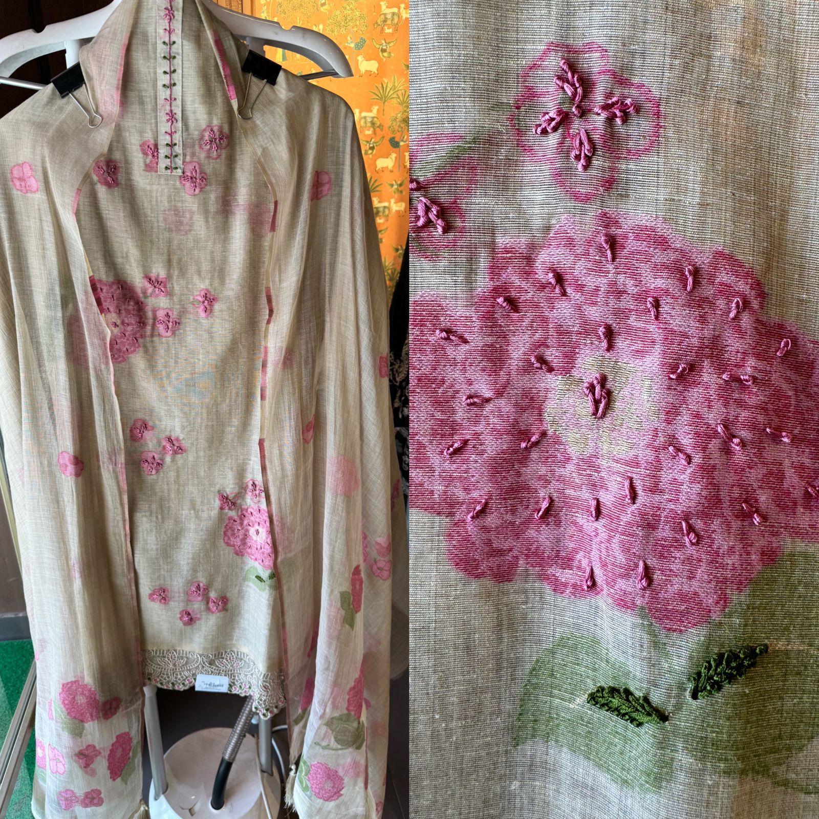 Pure Mul Mul and soft jamdaani cotton shirt