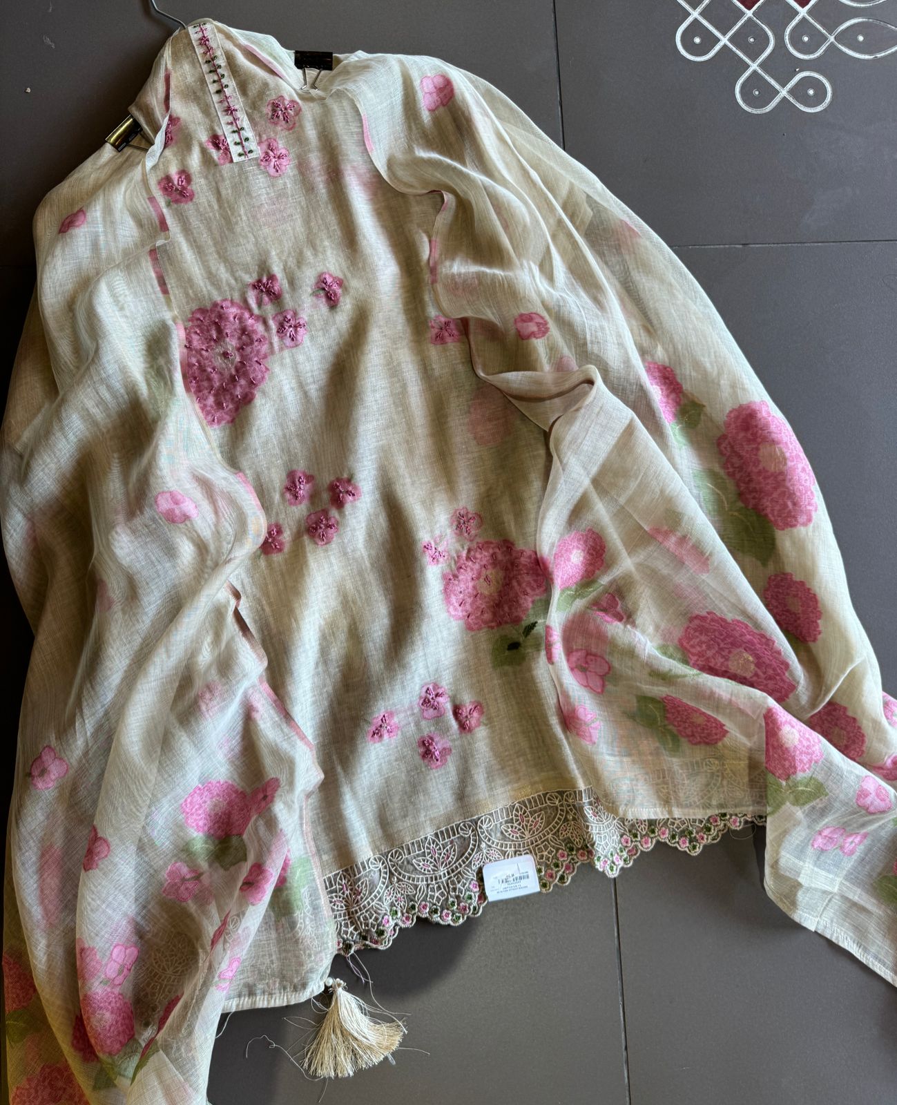 Pure Mul Mul and soft jamdaani cotton shirt