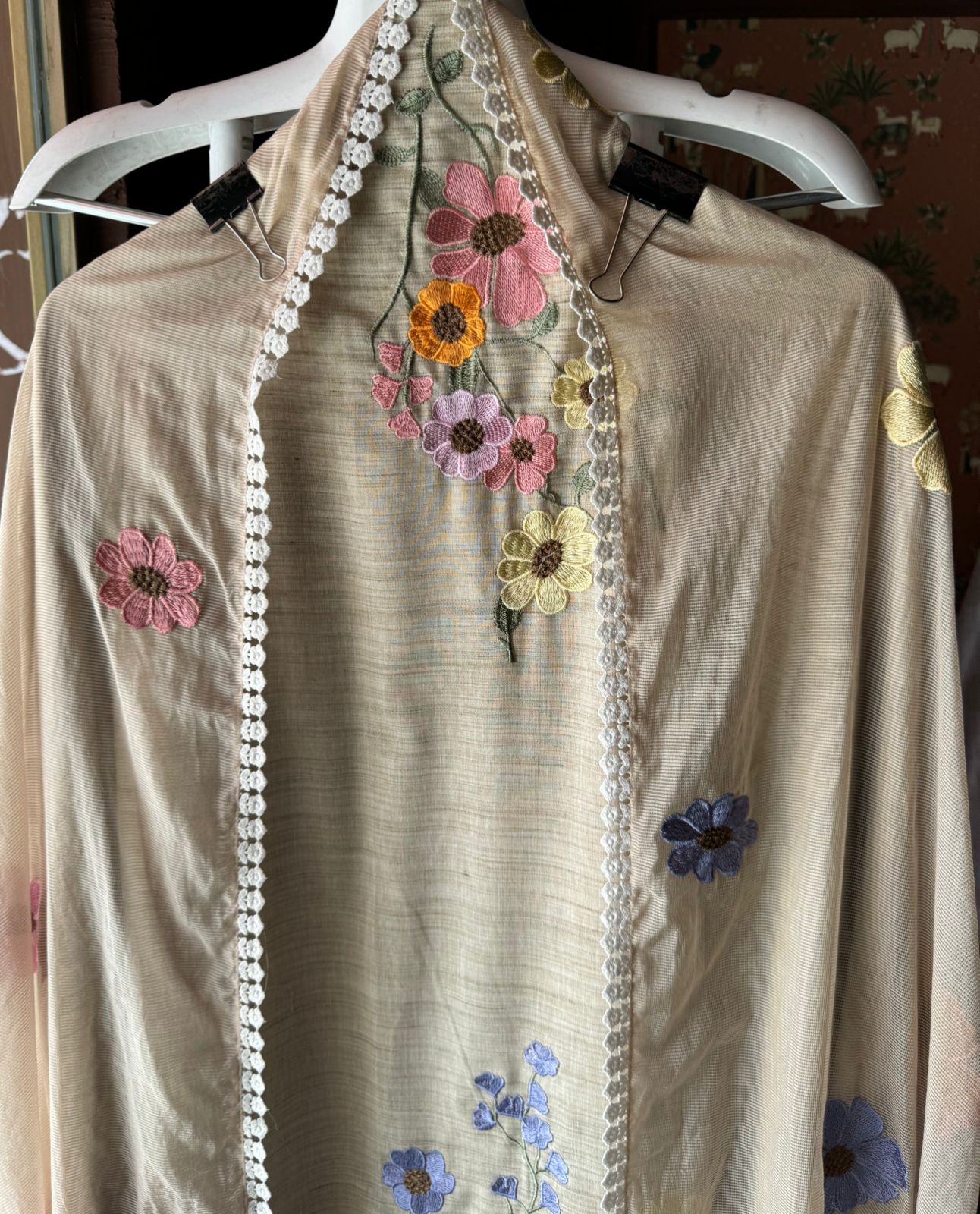 Pure jamdani cotton unstitched full size shirt