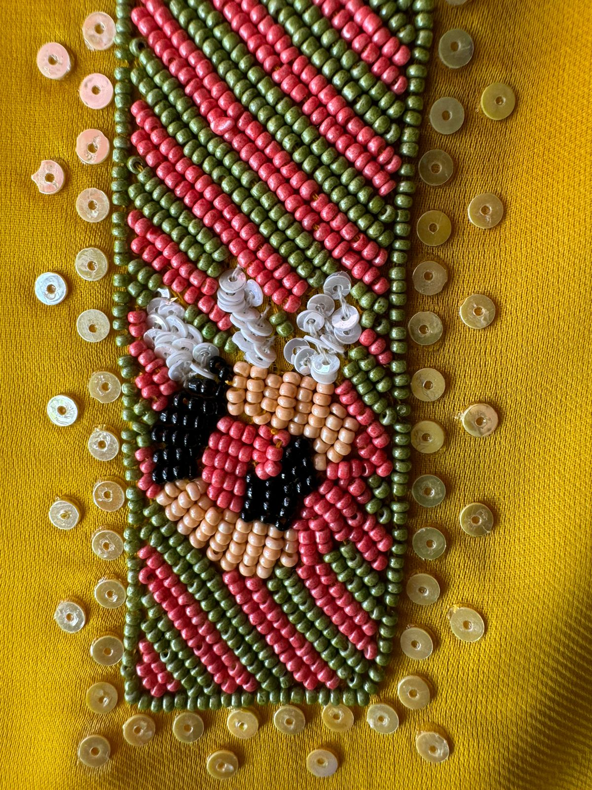 Soft organza Unstitched Full size shirt with Moti Work