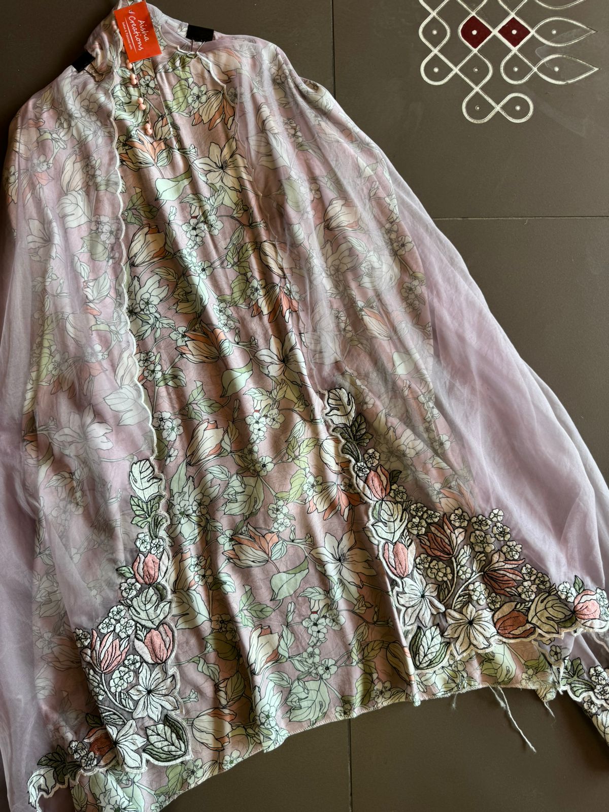 Super soft Mul Mul printed shirt digital printed (Very high quality) printing with neck Patti