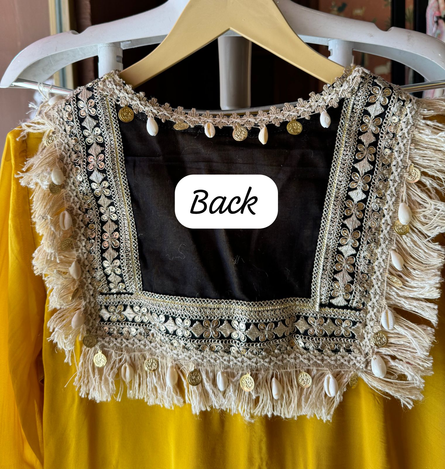 Soft organza Stitched Shirt Banjara inspired design