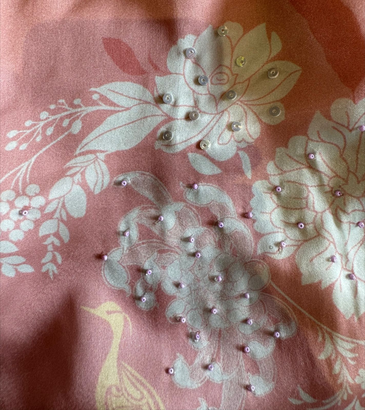 Pure digital printed Very high quality Shirt (Unstitched and full in size) with handwork