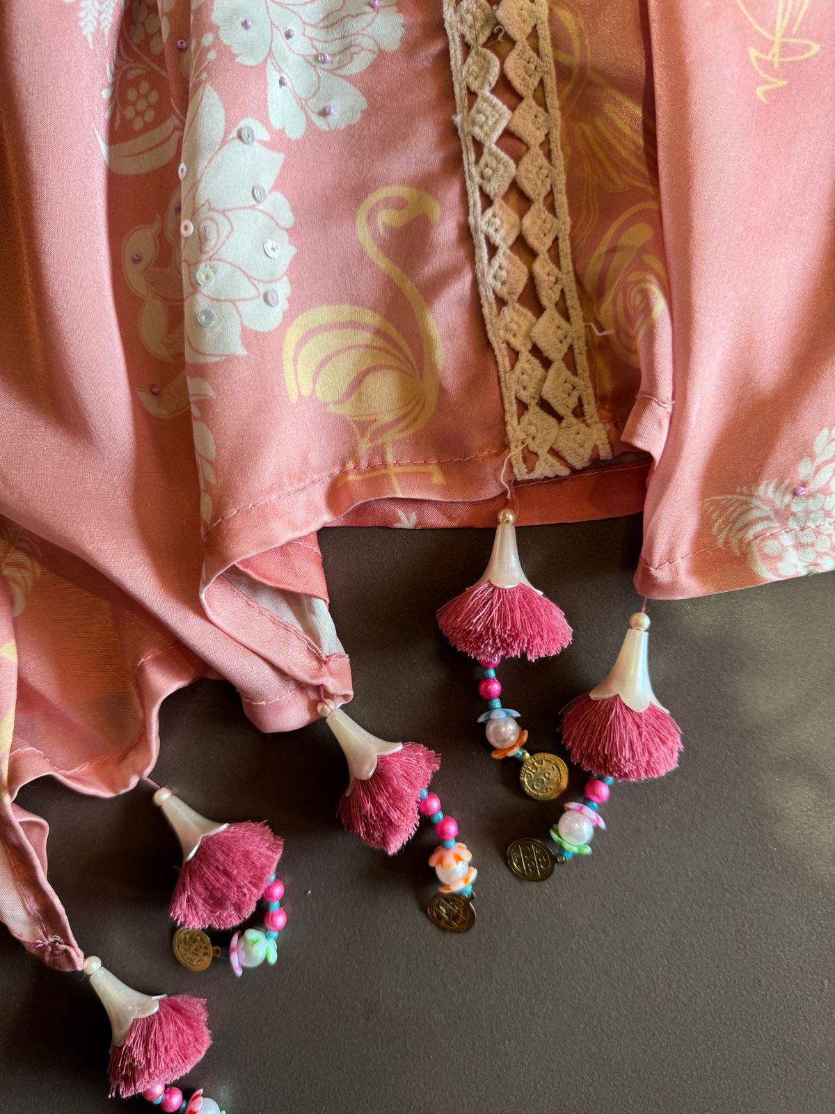 Pure digital printed Very high quality Shirt (Unstitched and full in size) with handwork