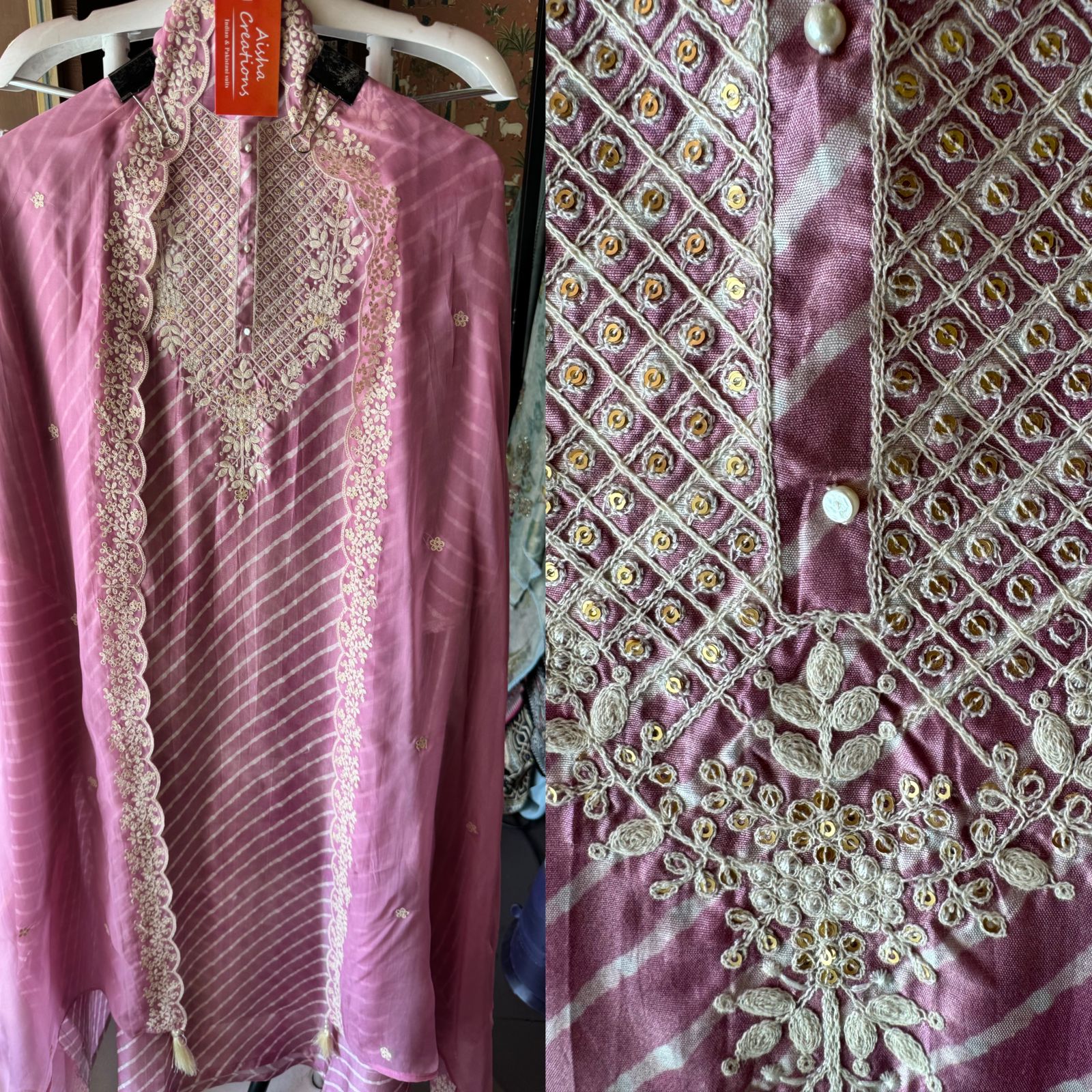 Soft Pure Silk shirt Lehriya printed Shirt (Completely Unstitched)
