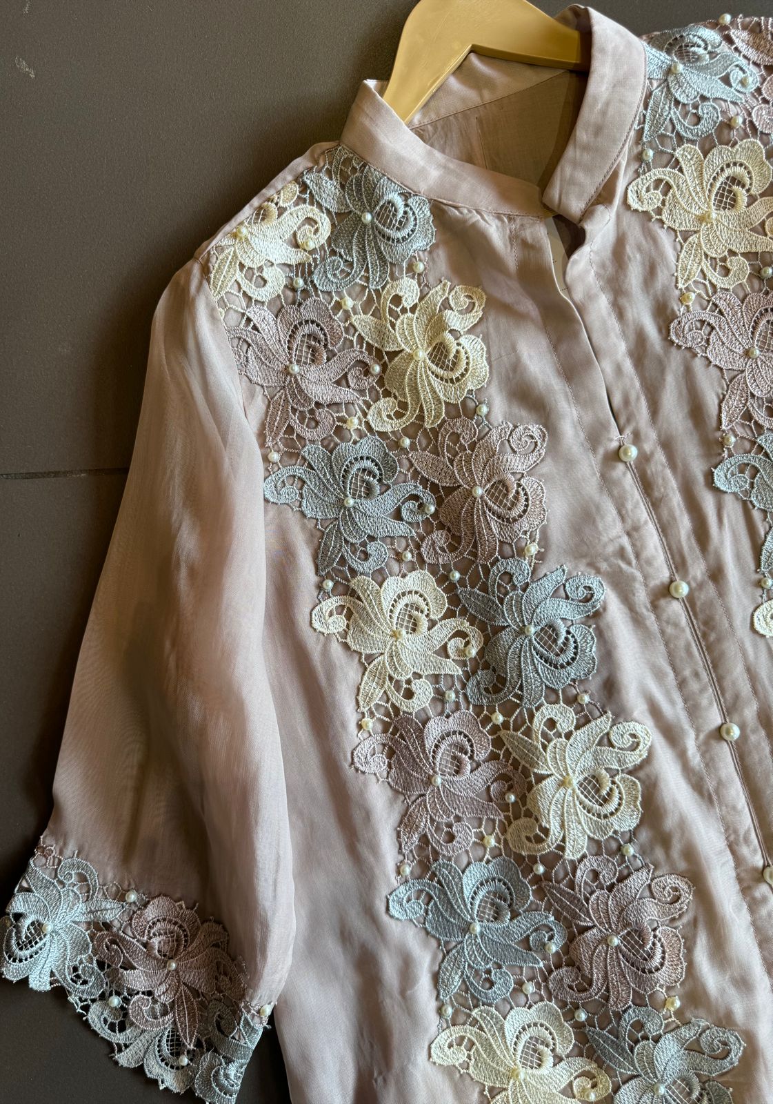 Soft organza COORD set with Beautiful lace imported lace detailings