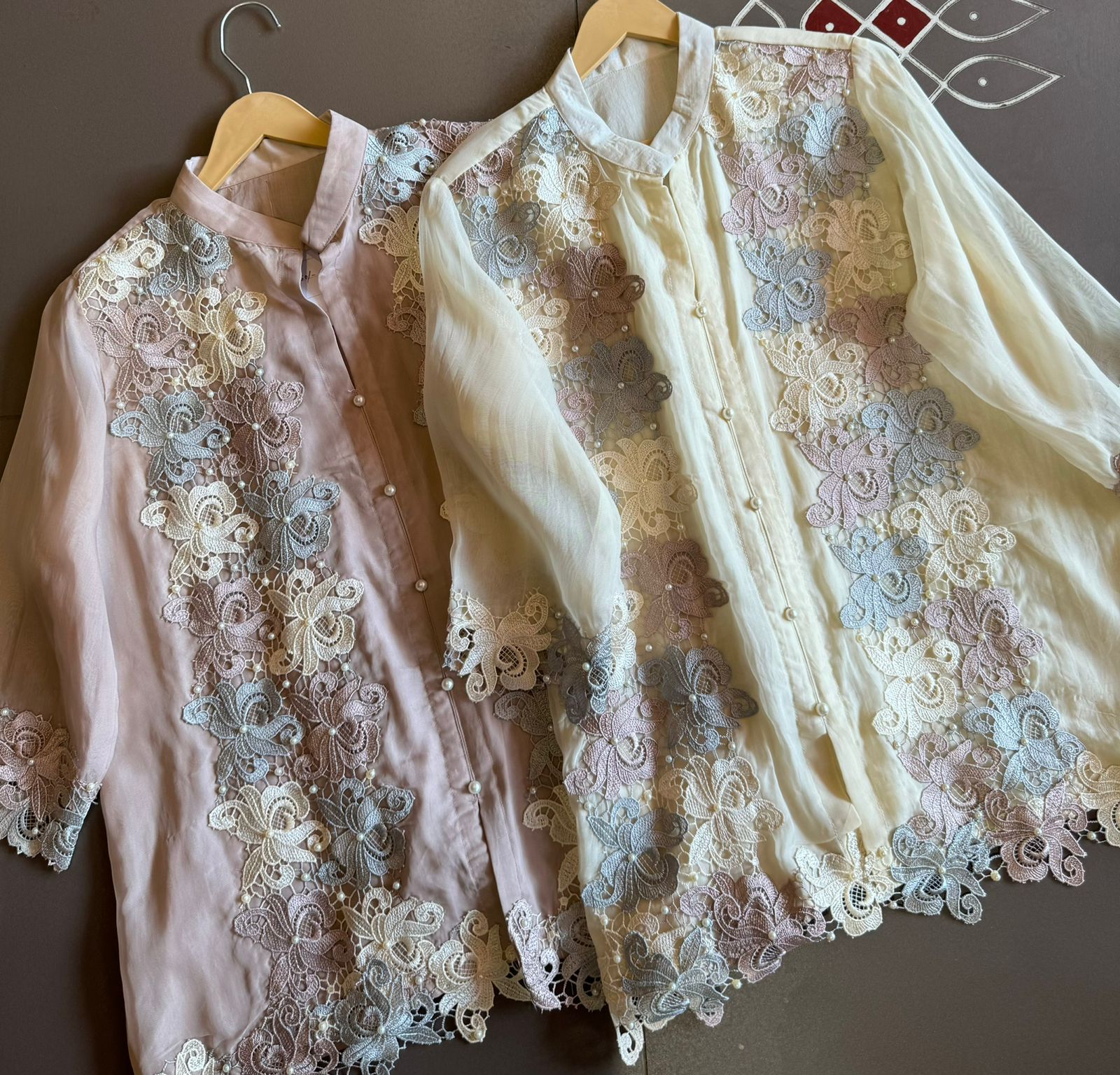 Soft organza COORD set with Beautiful lace imported lace detailings