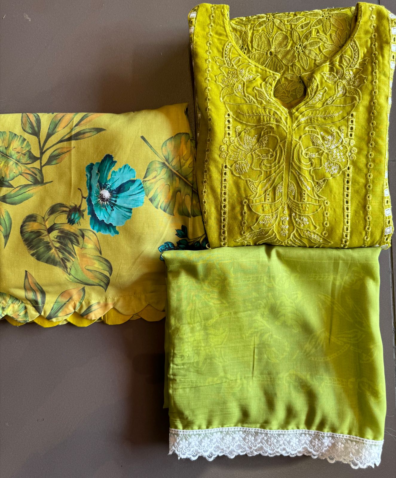 Cotton embroidered shirt with beautiful thread work done