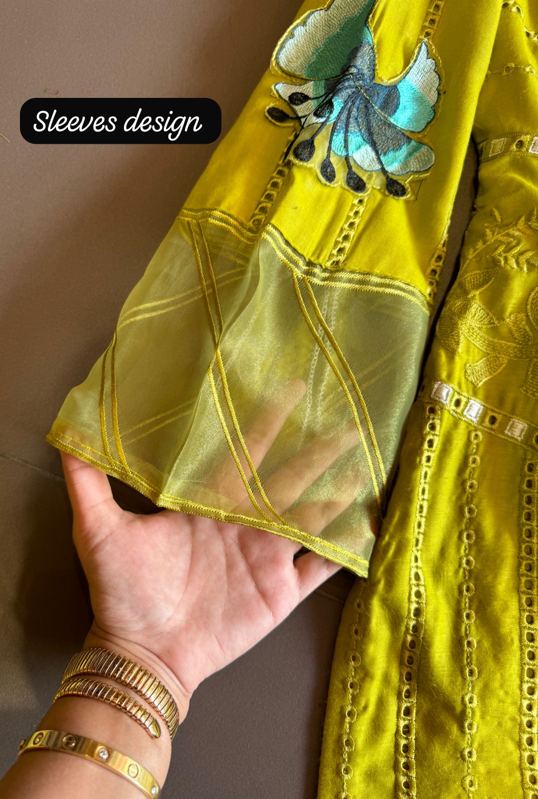 Cotton embroidered shirt with beautiful thread work done