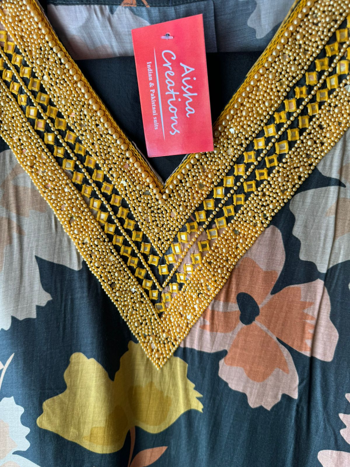 Soft digital floral printed Muslin shirt (Unstitched and full in size)