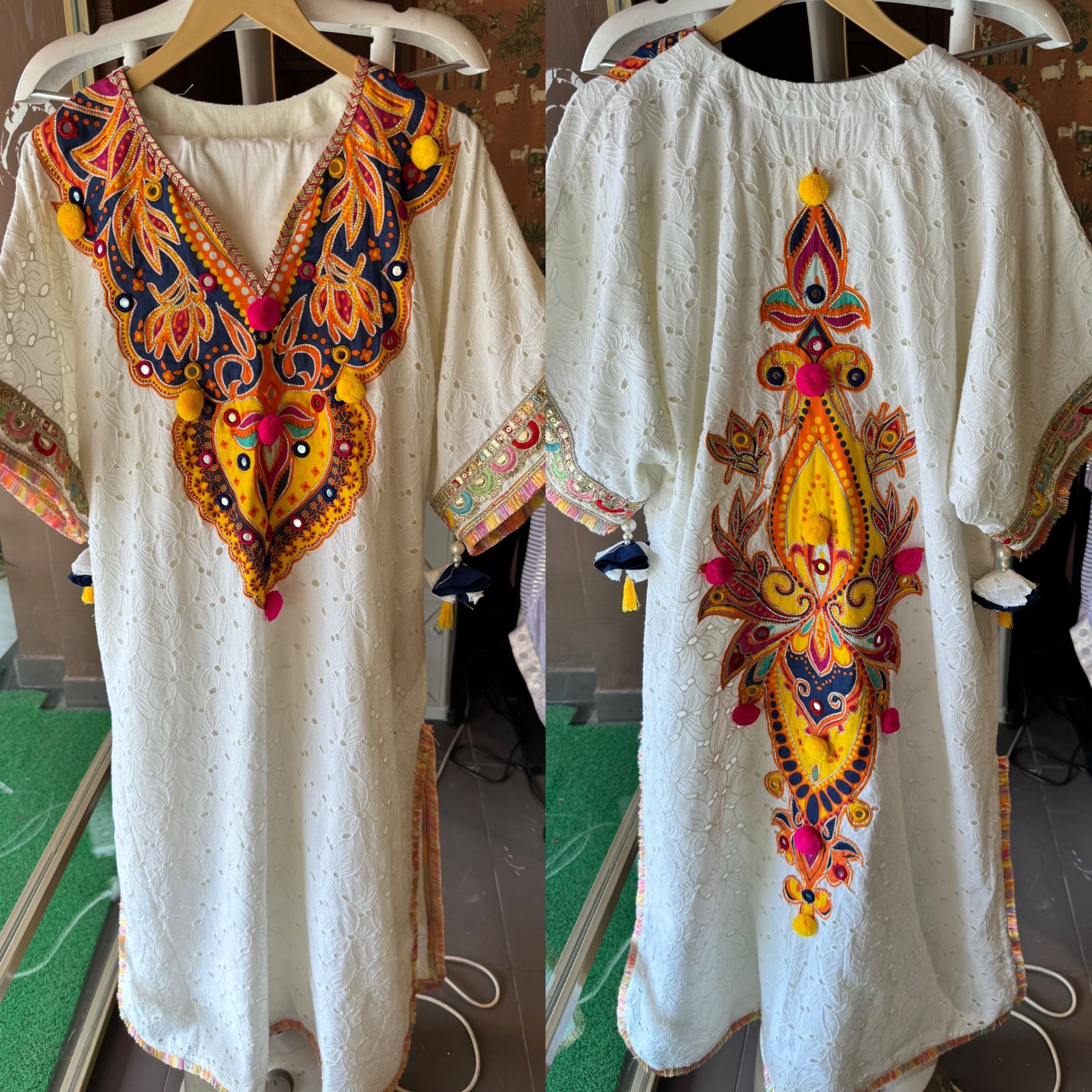 Beautiful Hakuba chicken tunic Looser fit with Gorgeous Mughal paisley print