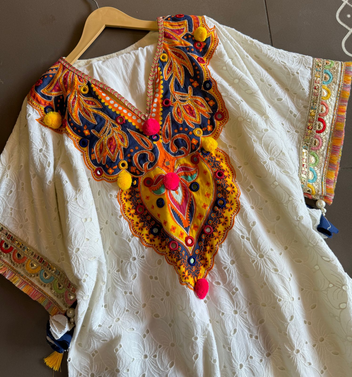 Beautiful Hakuba chicken tunic Looser fit with Gorgeous Mughal paisley print