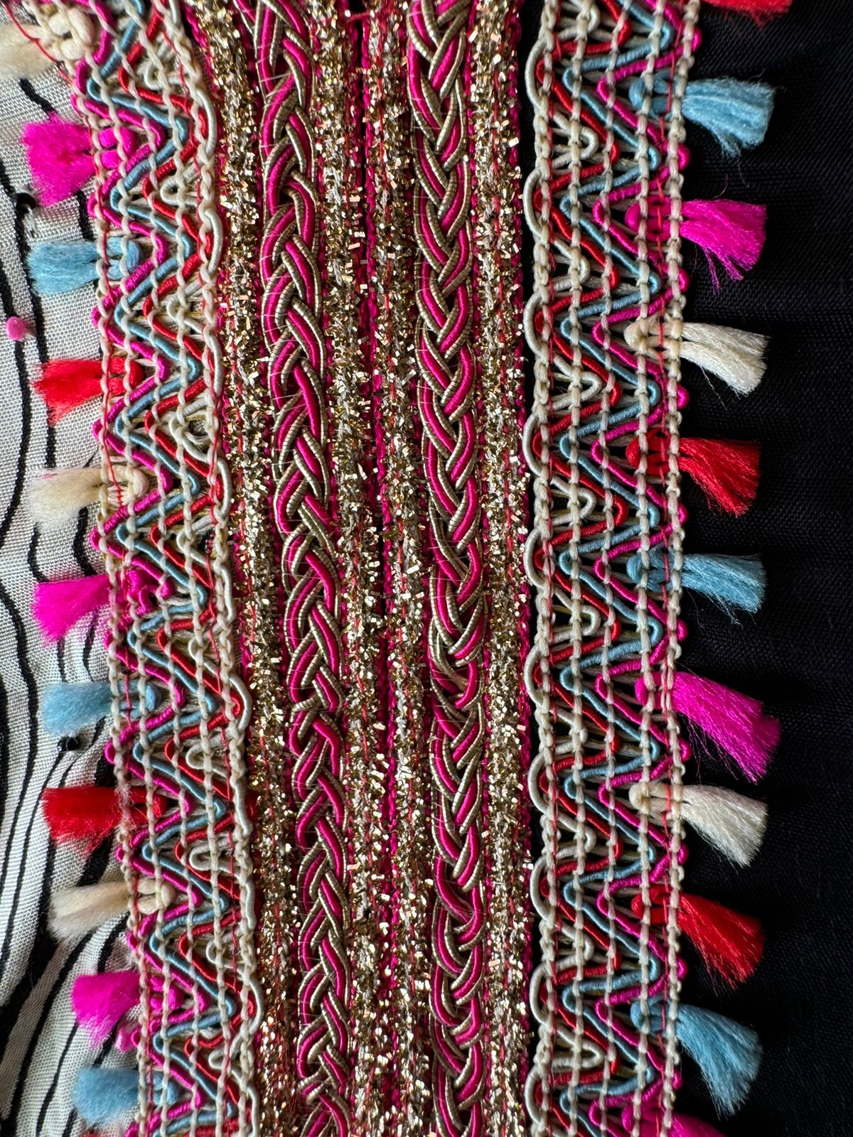 Beautiful digital printed COORD set with handwork highlighting