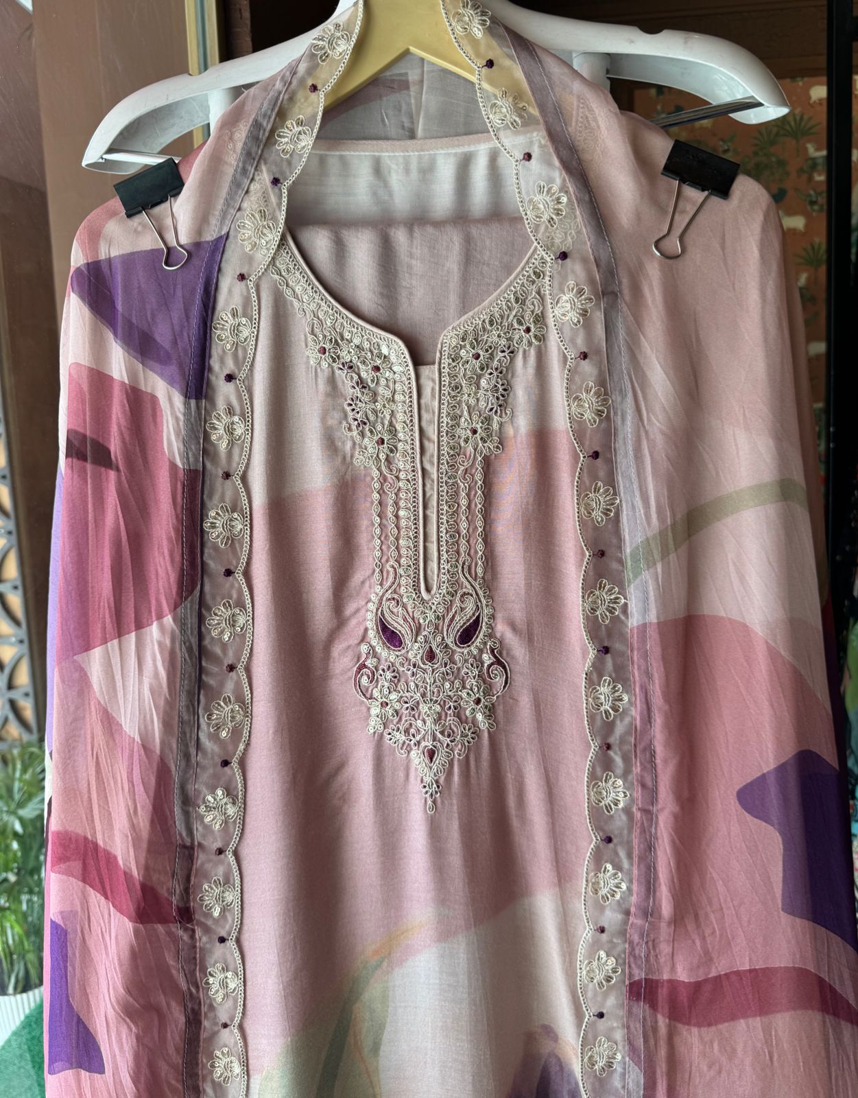 Pure muslin digital printed shirt  The shirt is complete digital printed