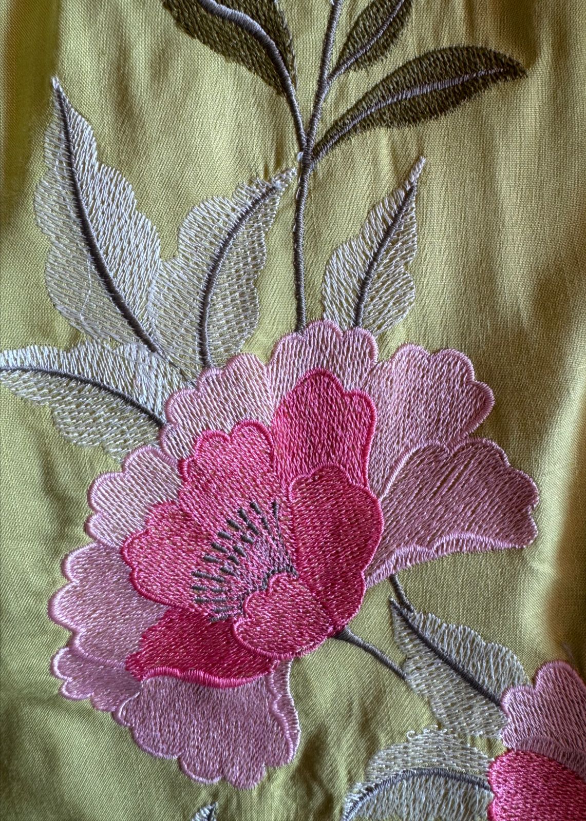 Soft cotton Unstitched suits with floral thread embroidered concept