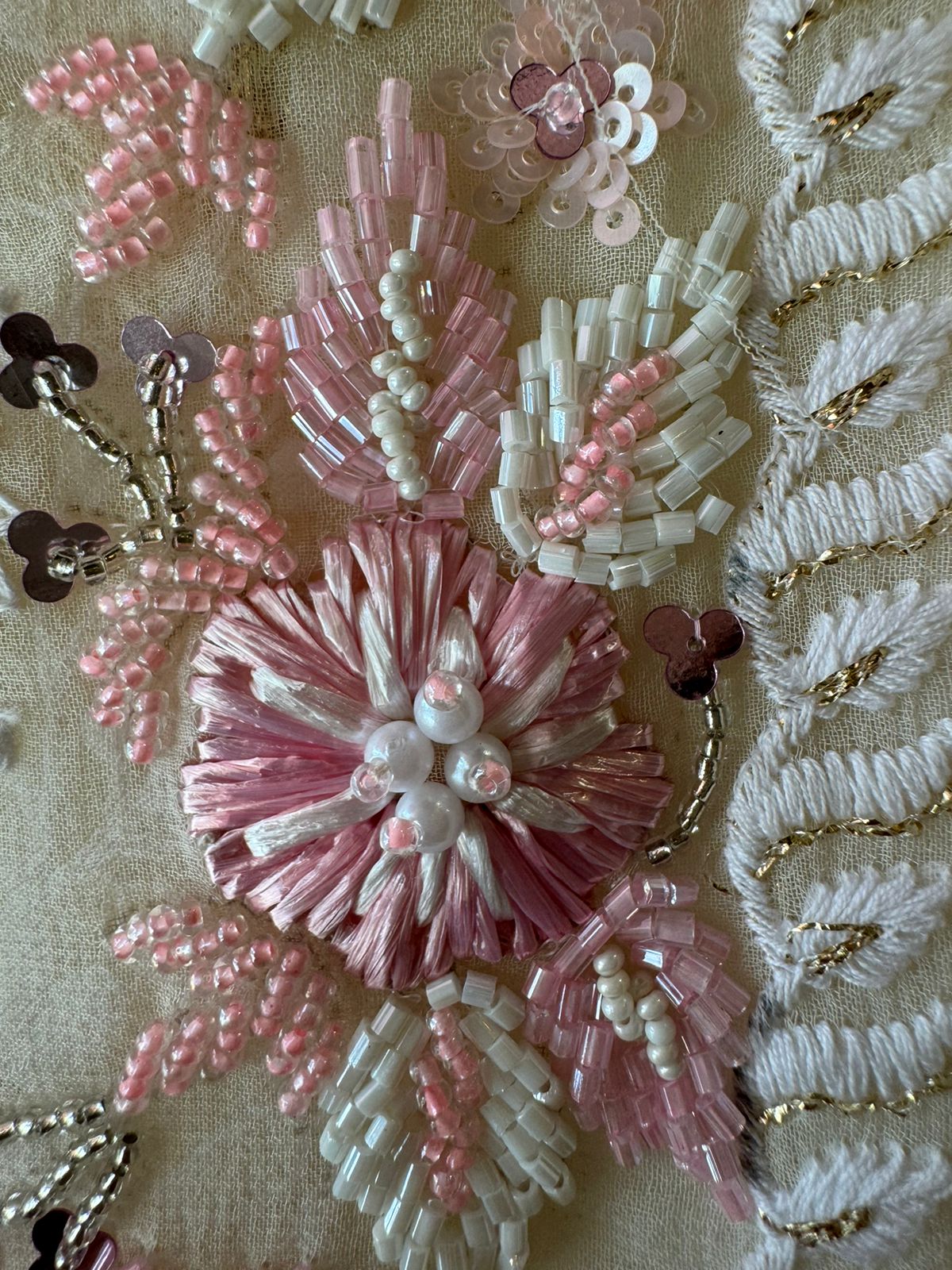 Pure Georgette thread embroidered Shirt (Unstitched) With beautiful nalki