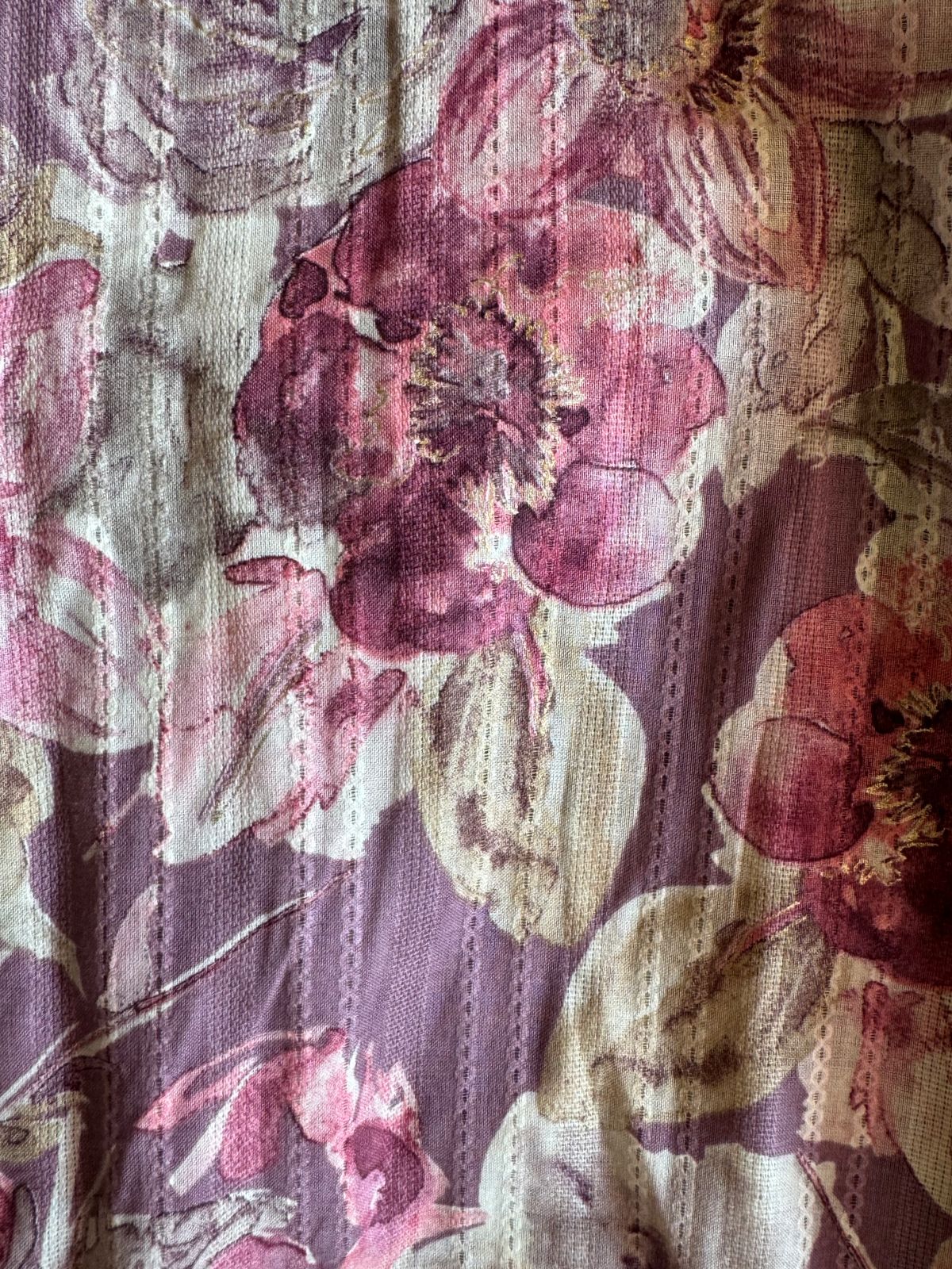 Pure organic cotton floral Printed Unstitched shirt