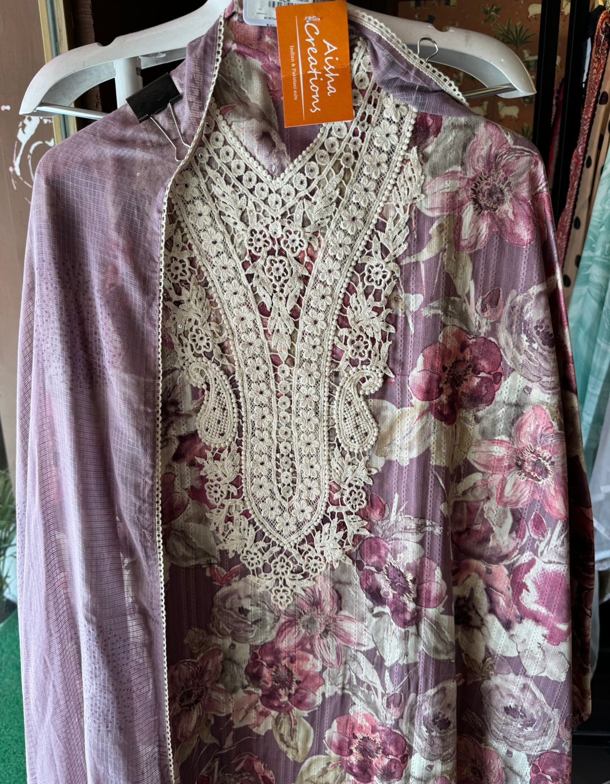 Pure organic cotton floral Printed Unstitched shirt