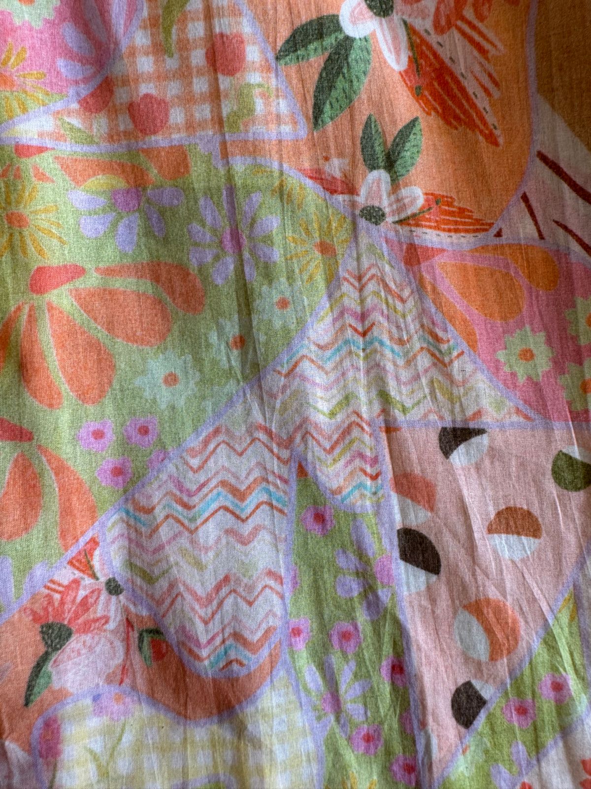 Pure organic cotton floral Printed Unstitched shirt