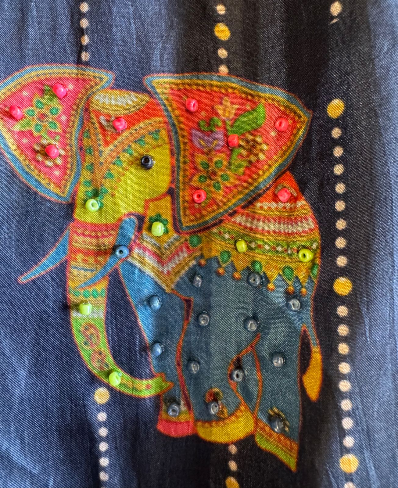 Unstitched Silk crepe shirt , Beautiful concept with Digital printing done