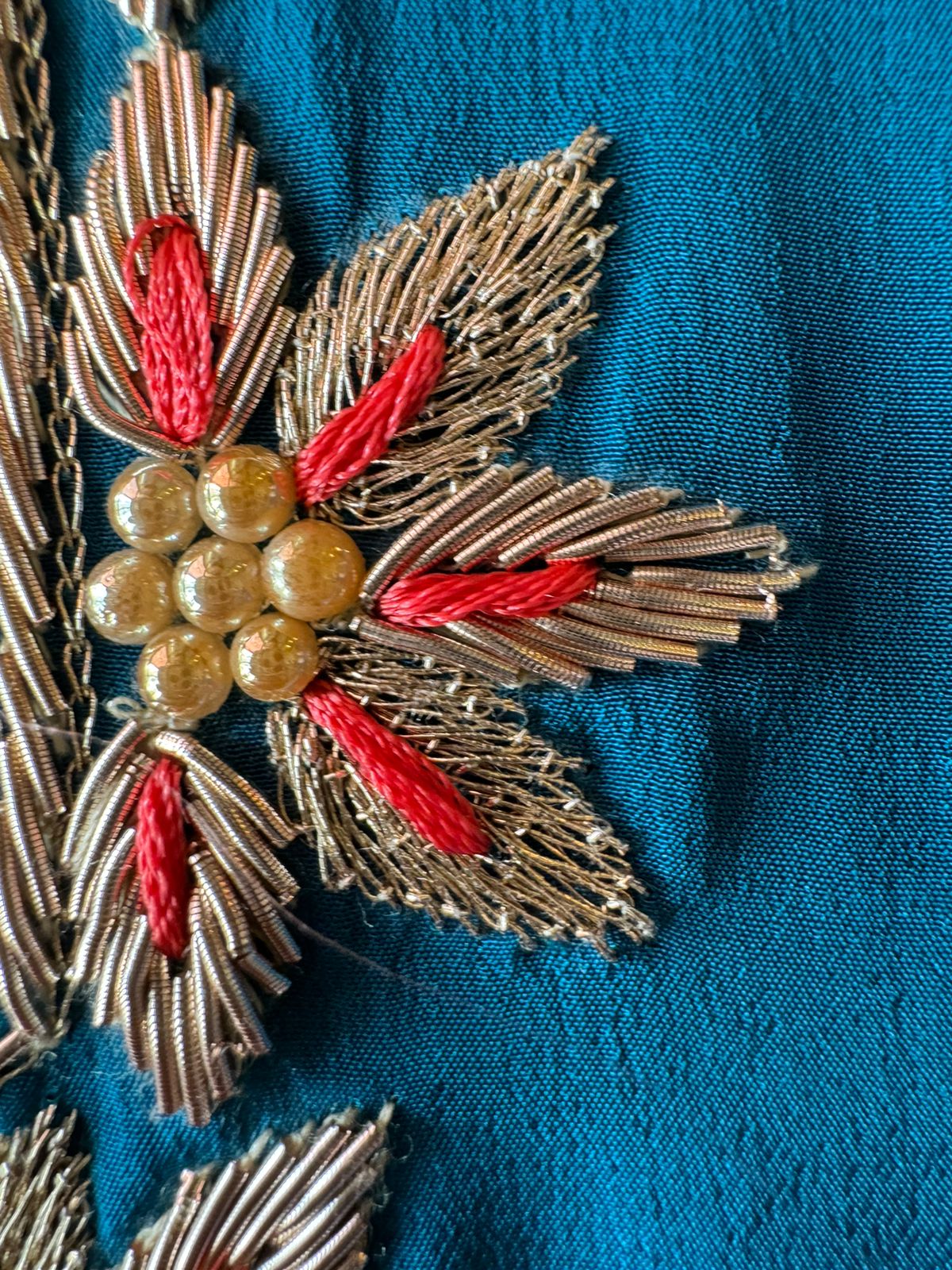 Pure crepe Shirt (Unstitched and full in size) with beautiful Neckwork done