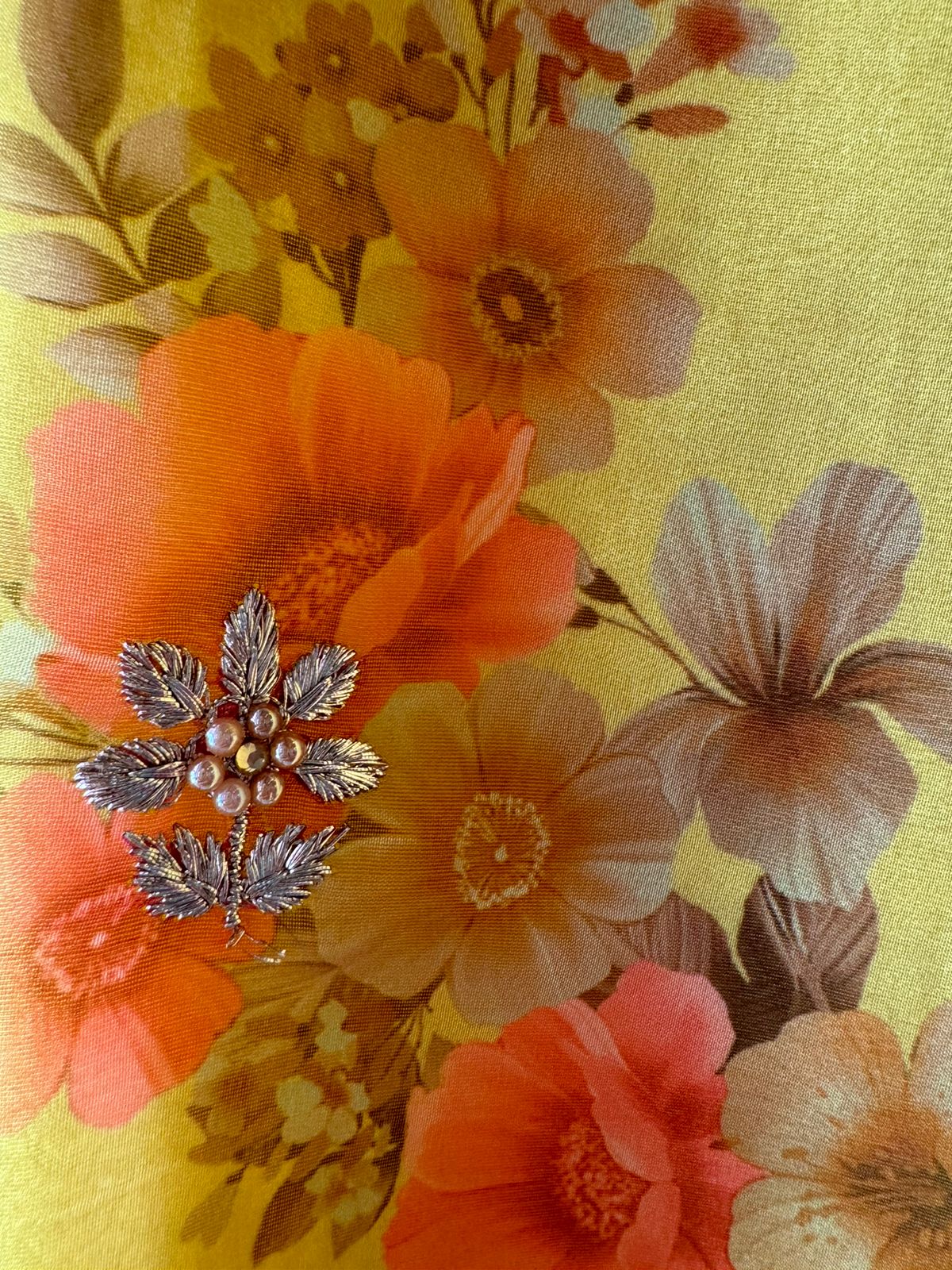 Pure crepe Shirt (Unstitched and full in size) with beautiful Neckwork done