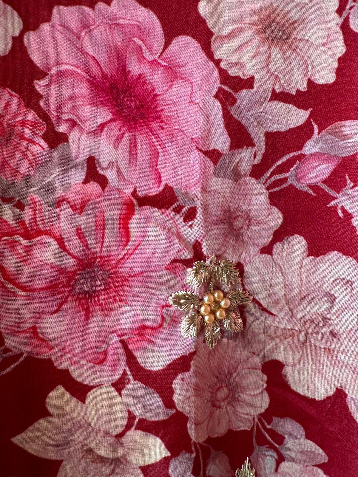 Pure crepe Shirt (Unstitched and full in size) with beautiful Neckwork done