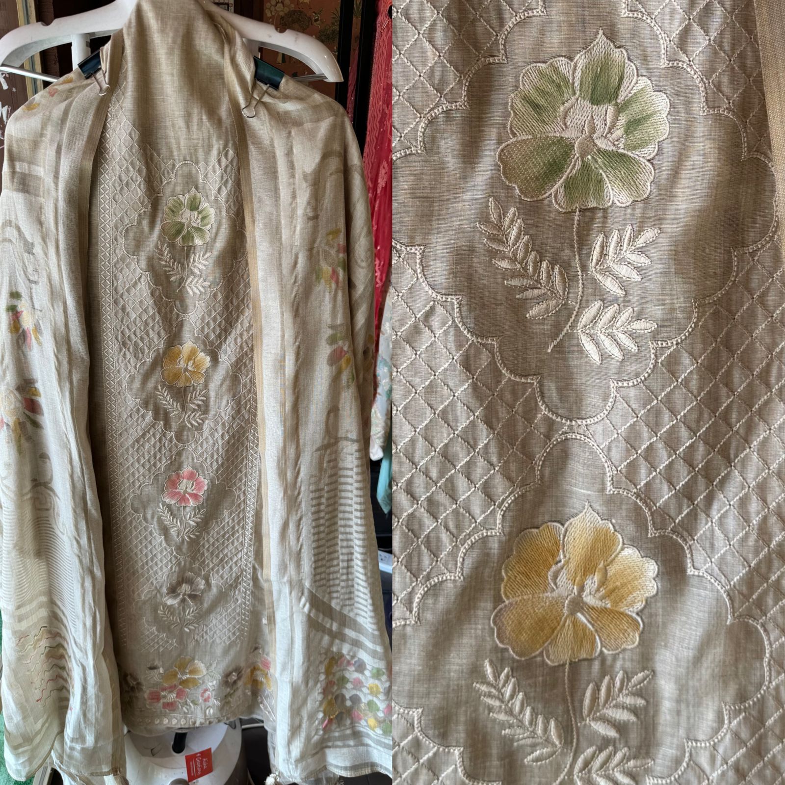 Pure jamdaani cotton Shirt very Royal and gorgeous concept