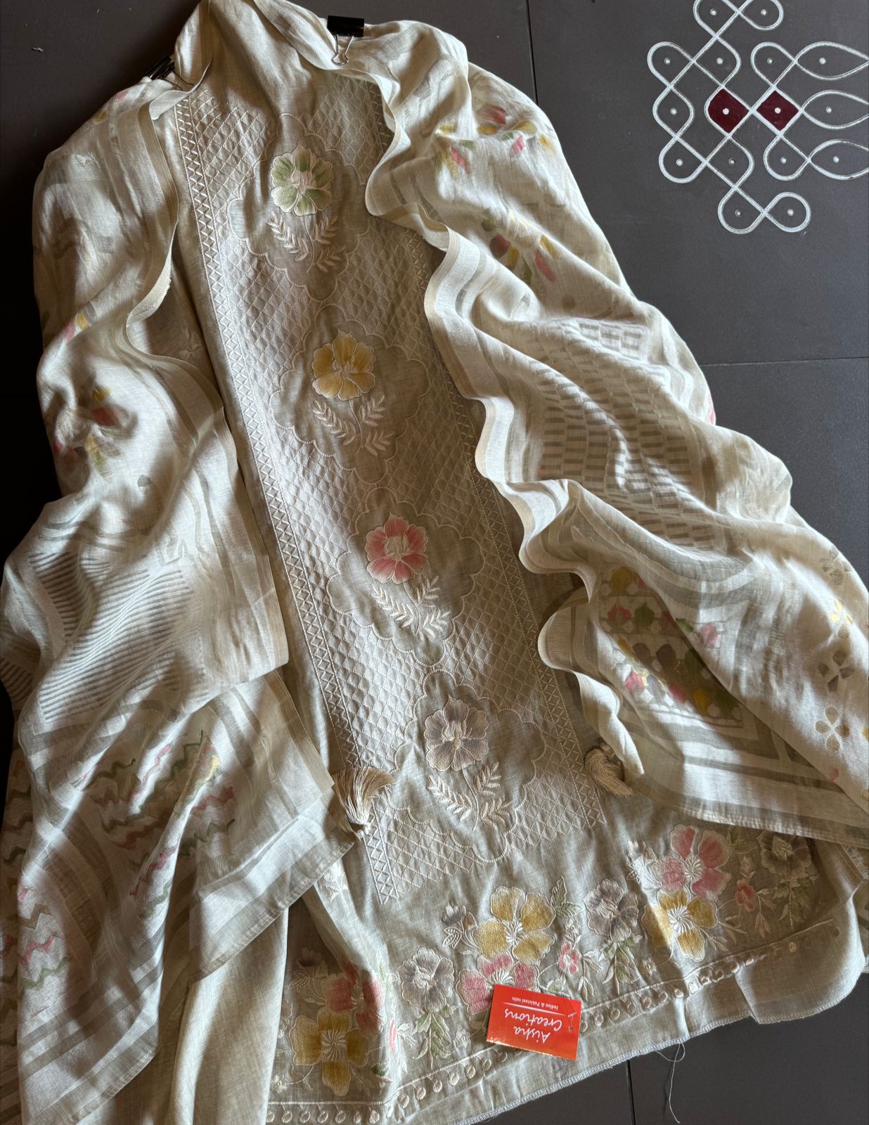 Pure jamdaani cotton Shirt very Royal and gorgeous concept