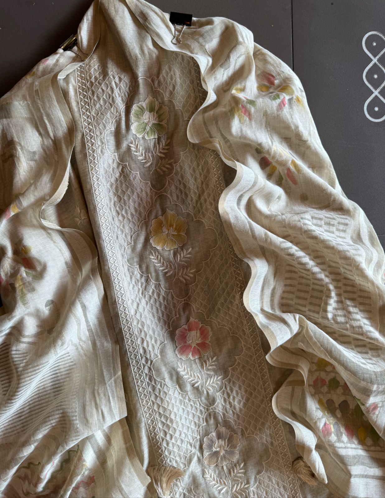 Pure jamdaani cotton Shirt very Royal and gorgeous concept