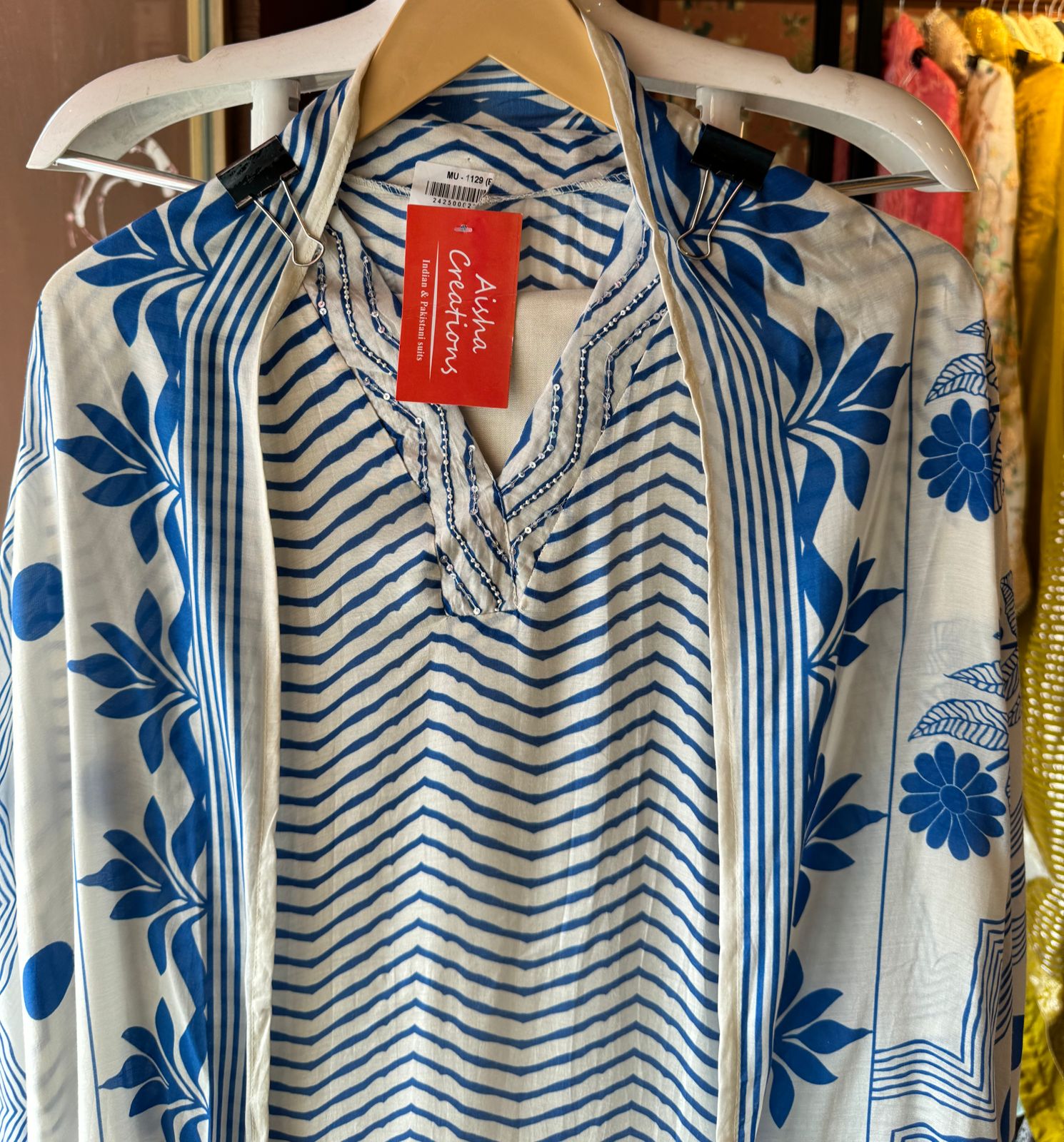 Pure muslin Digital printed Shirt  The shirt has beautiful Bagh