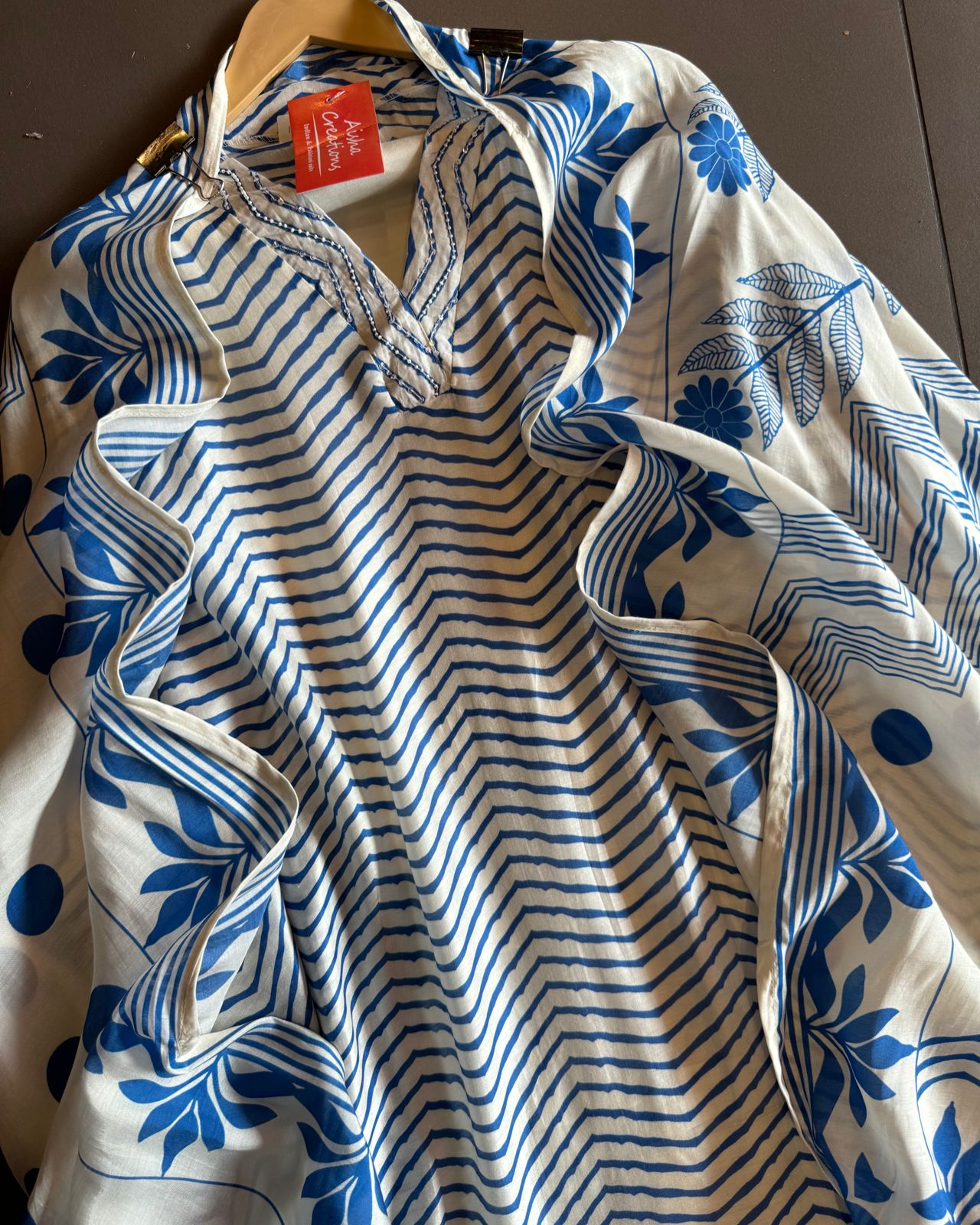 Pure muslin Digital printed Shirt  The shirt has beautiful Bagh