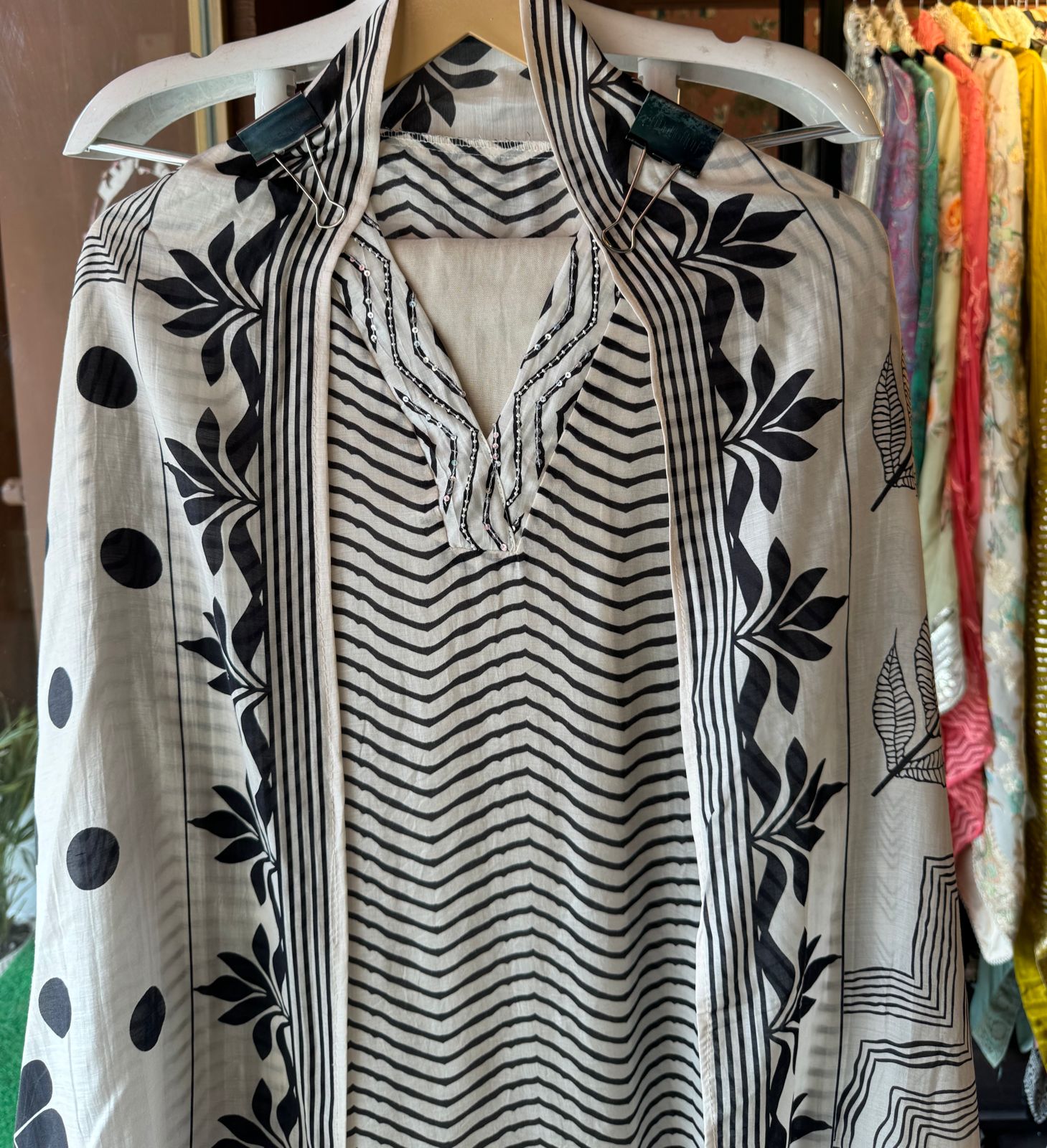 Pure muslin Digital printed Shirt  The shirt has beautiful Bagh