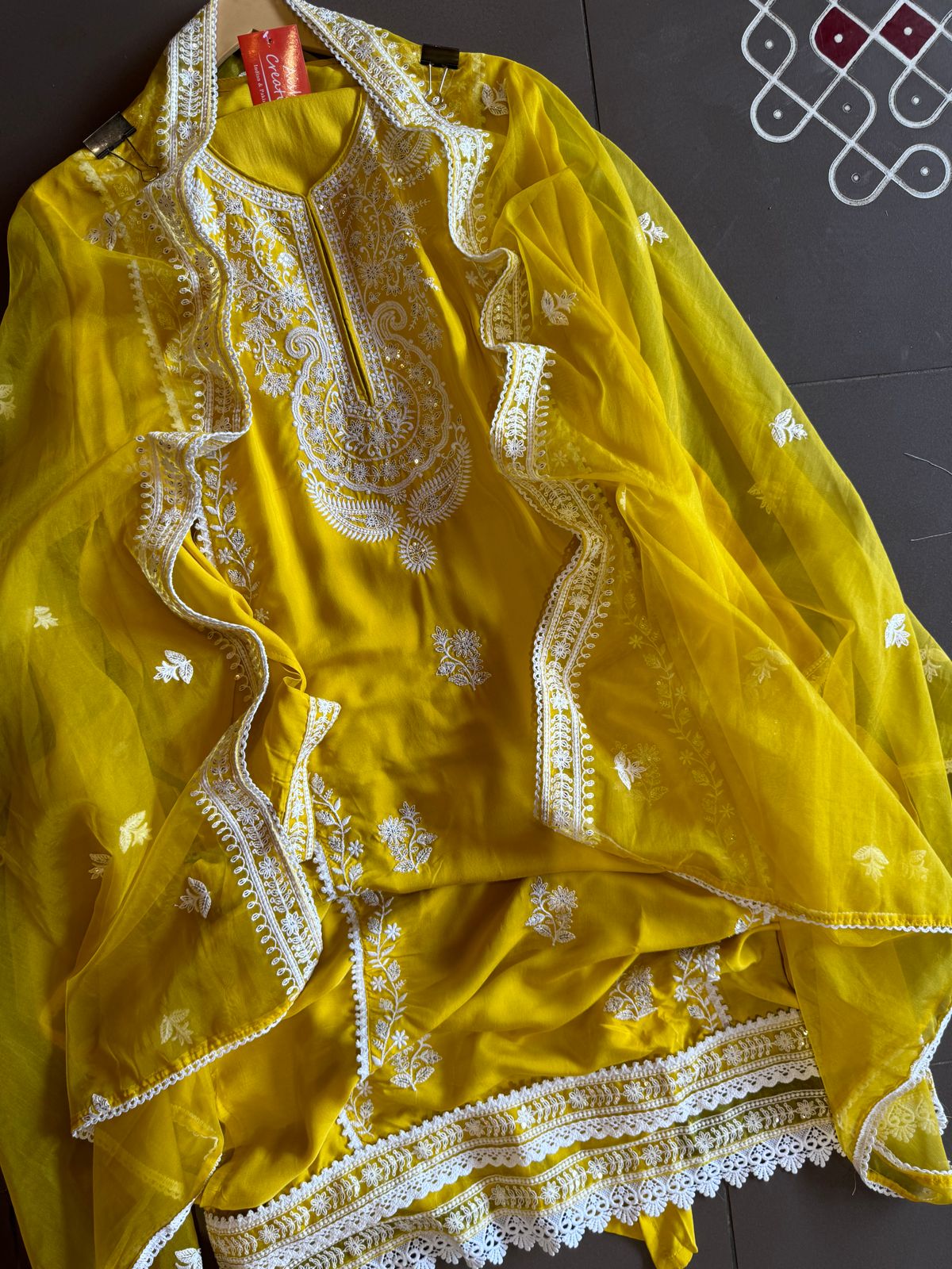 Soft muslin Shirt Semi stitched with Thread embroidered concept