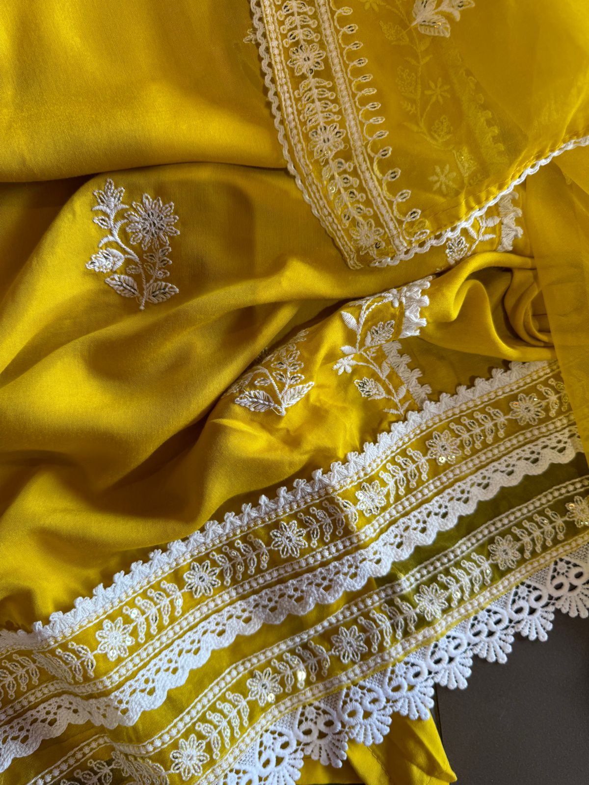 Soft muslin Shirt Semi stitched with Thread embroidered concept