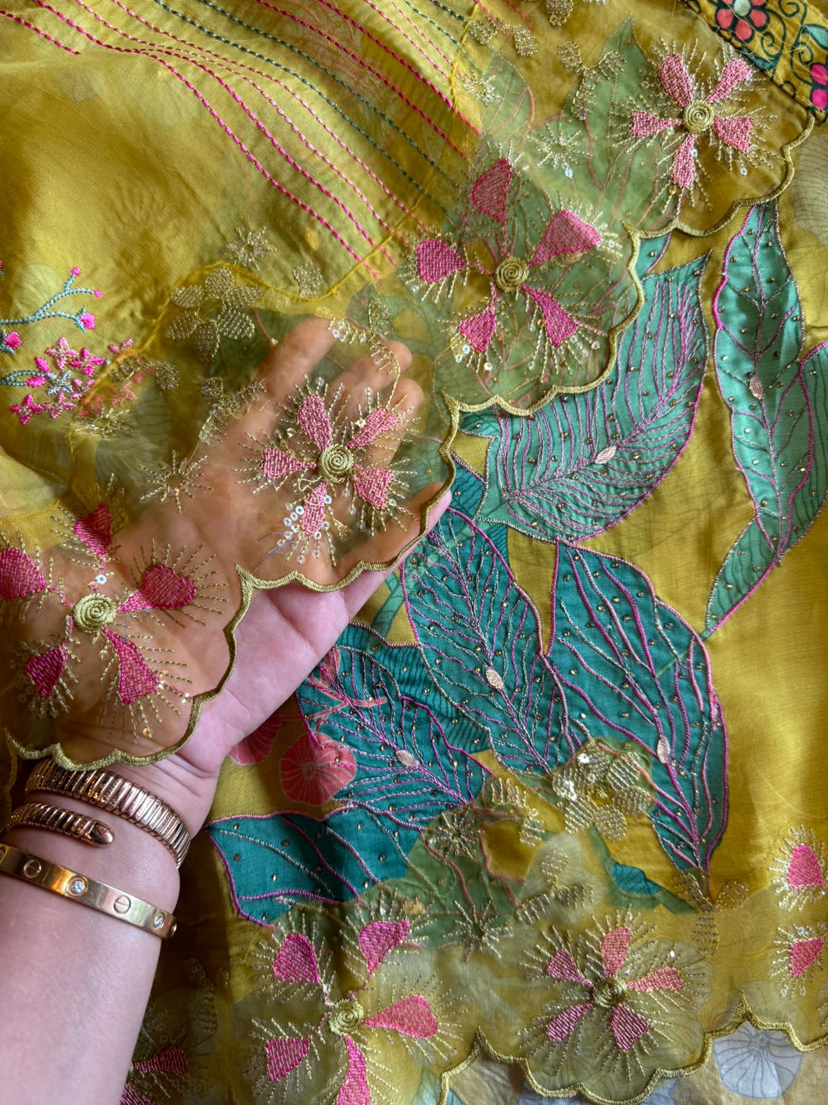 Soft satin Silk Unstitched full size shirt  with neck Patti design