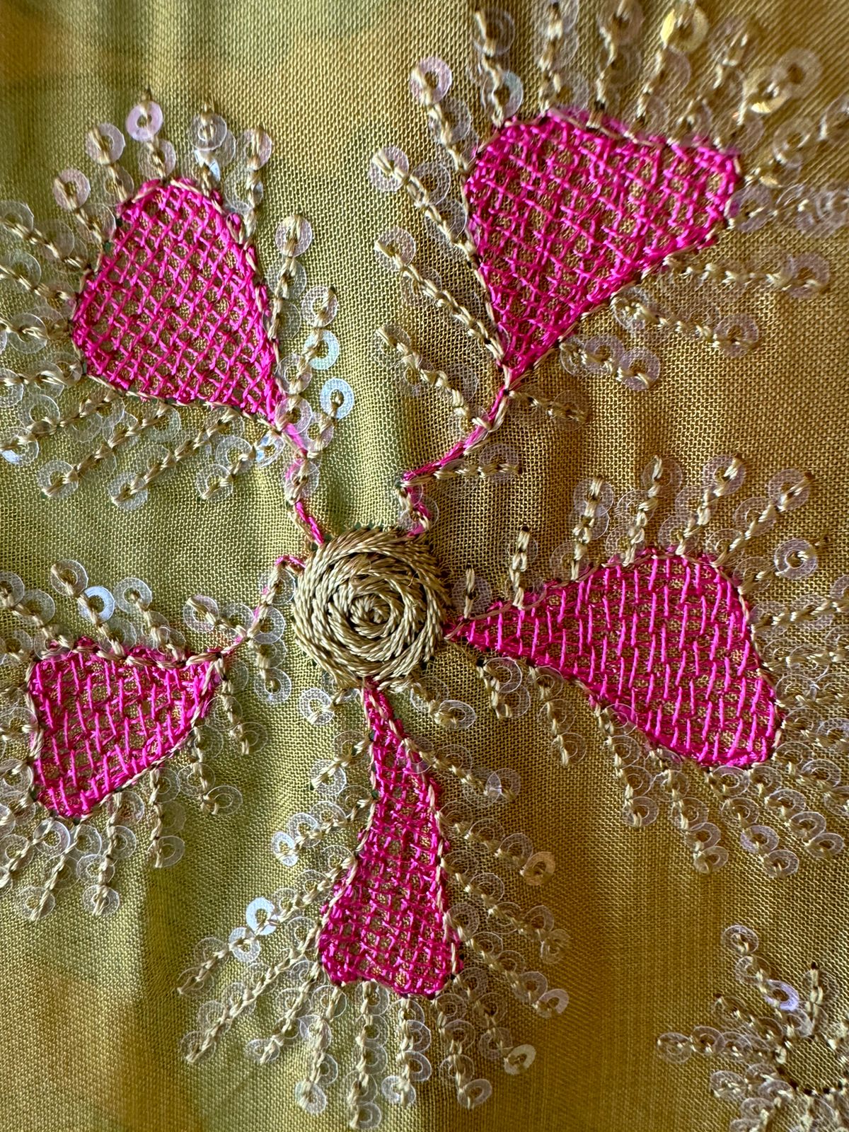 Soft satin Silk Unstitched full size shirt  with neck Patti design