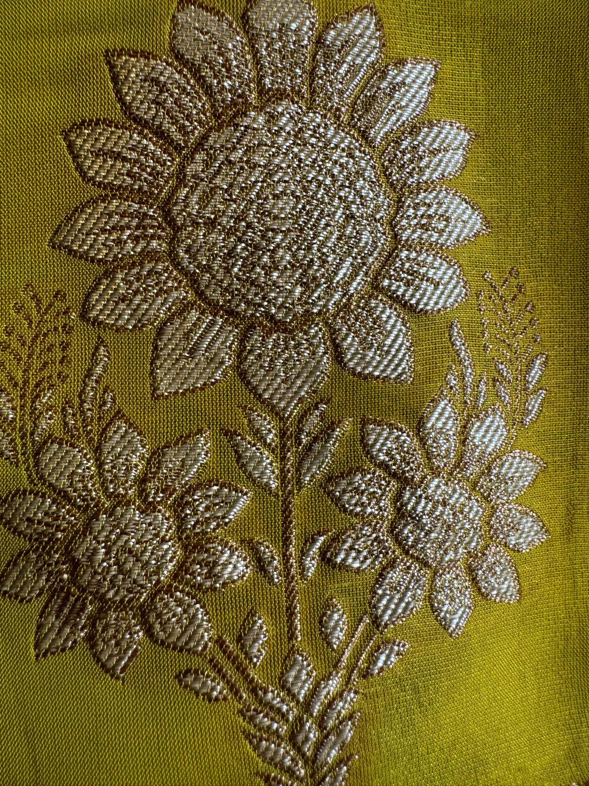 Soft Silk Unstitched shirt with beautiful neckline with Dabka , Thread and sequence work (All stitched)