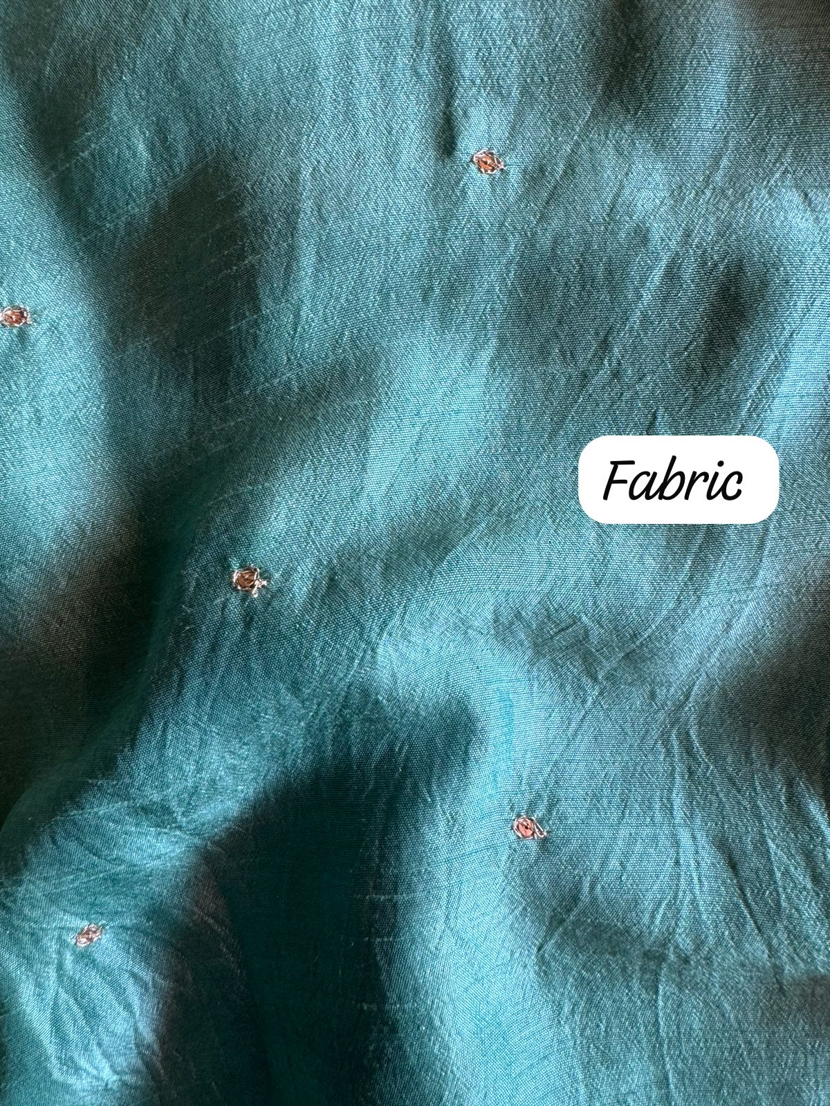 Pure Silk Shirt (Unstitched) with Dabka Handembroidery On the neckline