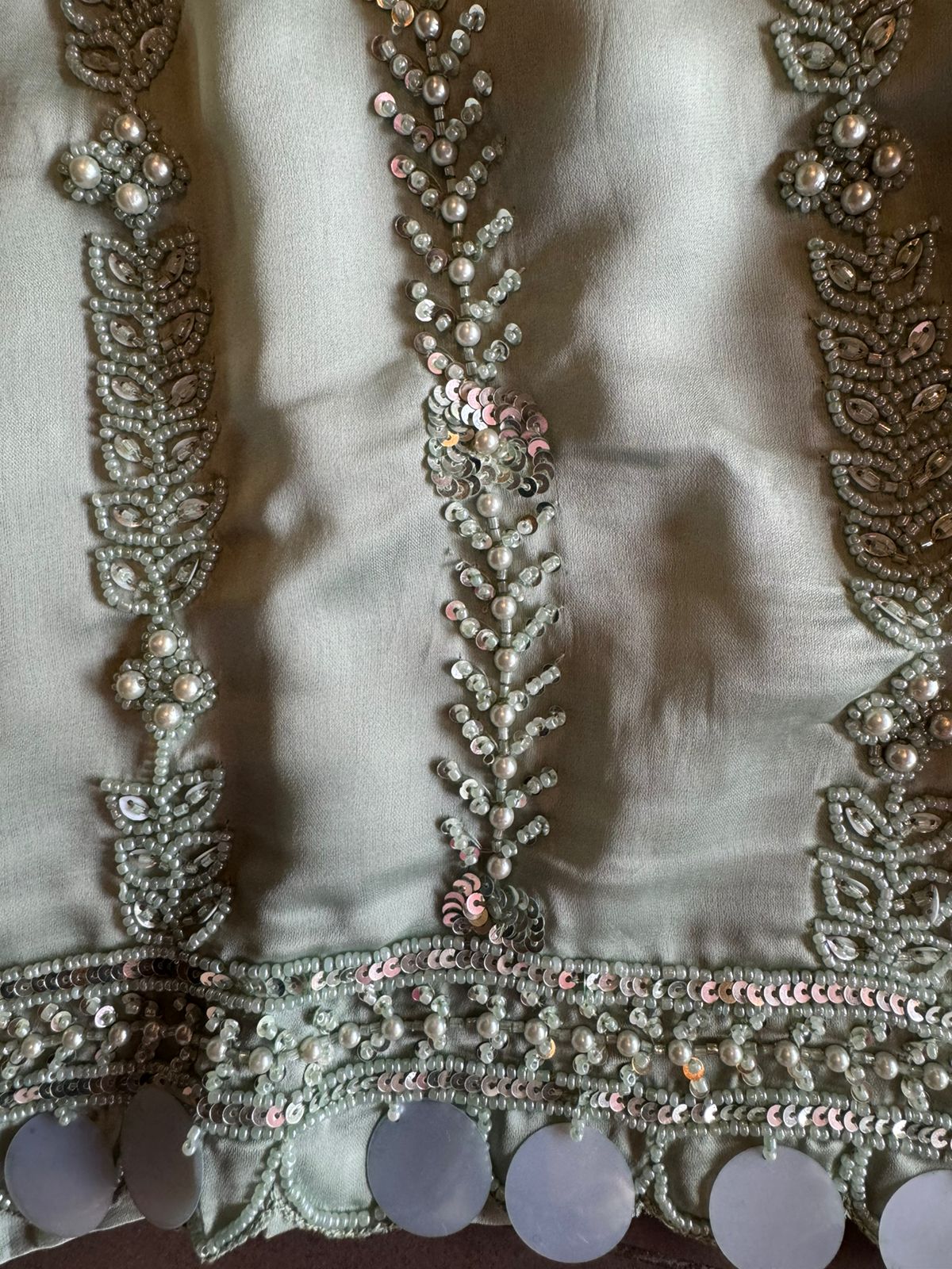 Shop our new exclusive range of Pakistani handembroidered fabrics (Unstitched) with Beautifil beadwork