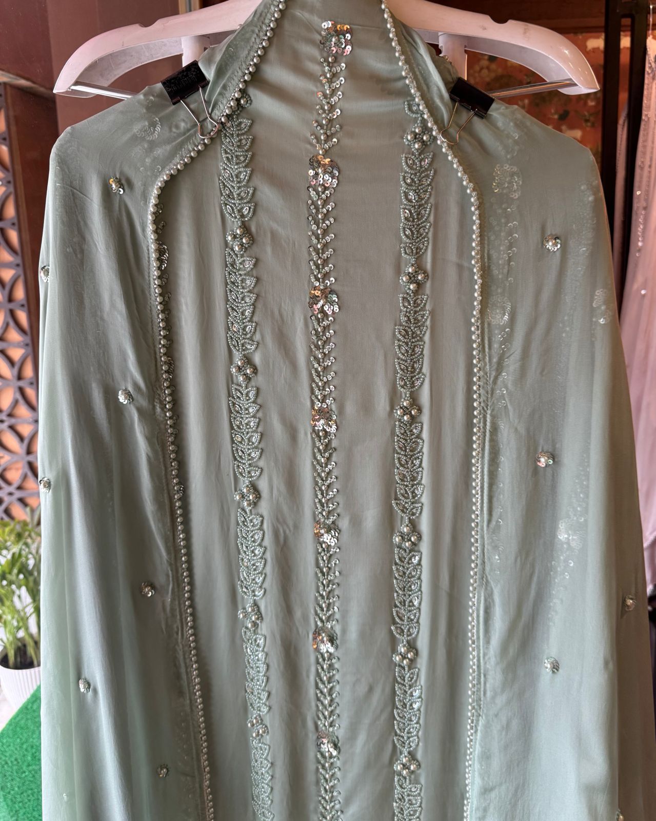 Shop our new exclusive range of Pakistani handembroidered fabrics (Unstitched) with Beautifil beadwork